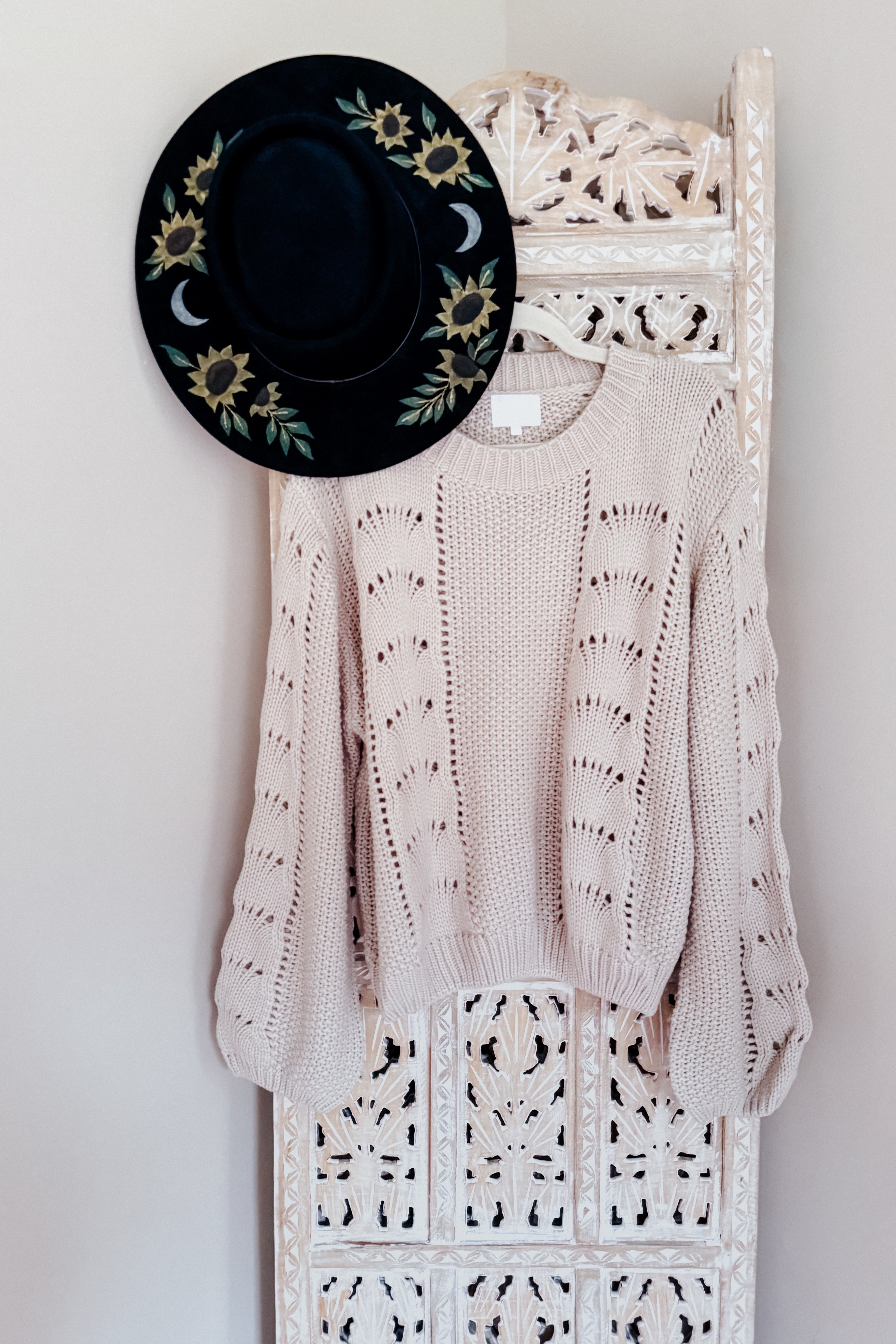 Vanilla Skies Crochet Pullover