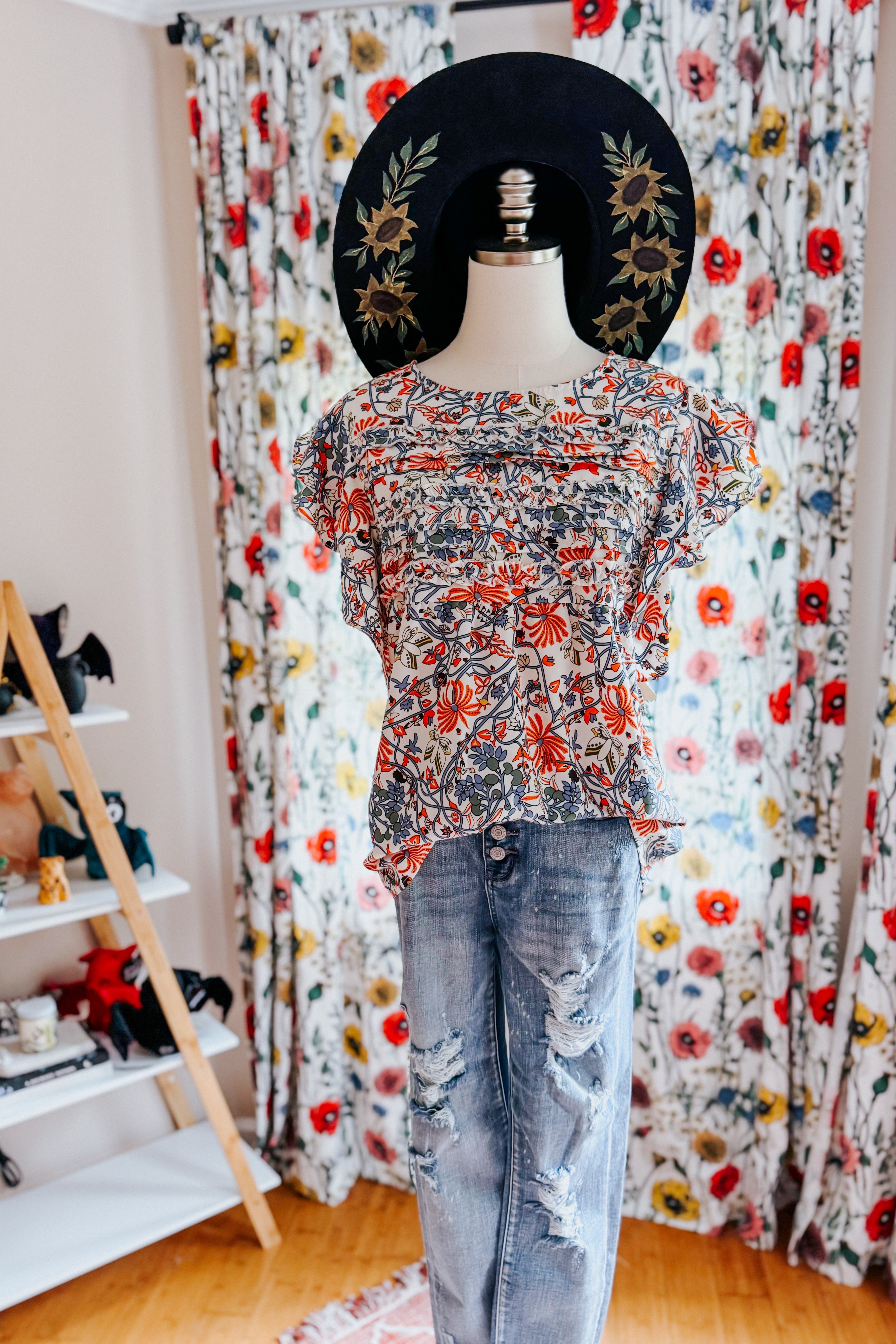 Something Peaceful Flutter Sleeve Blouse
