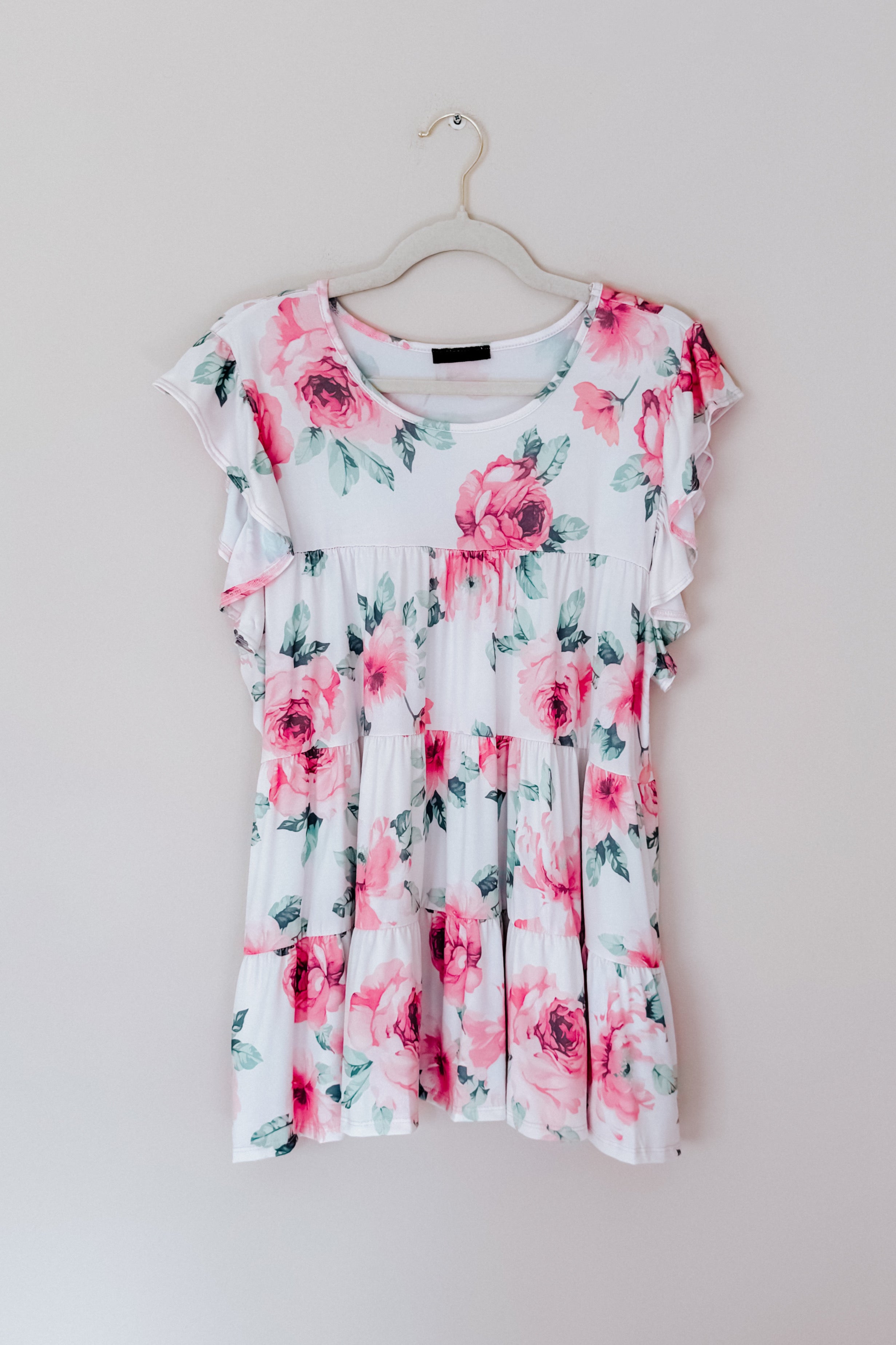 Blooming Grace Floral Tiered Top