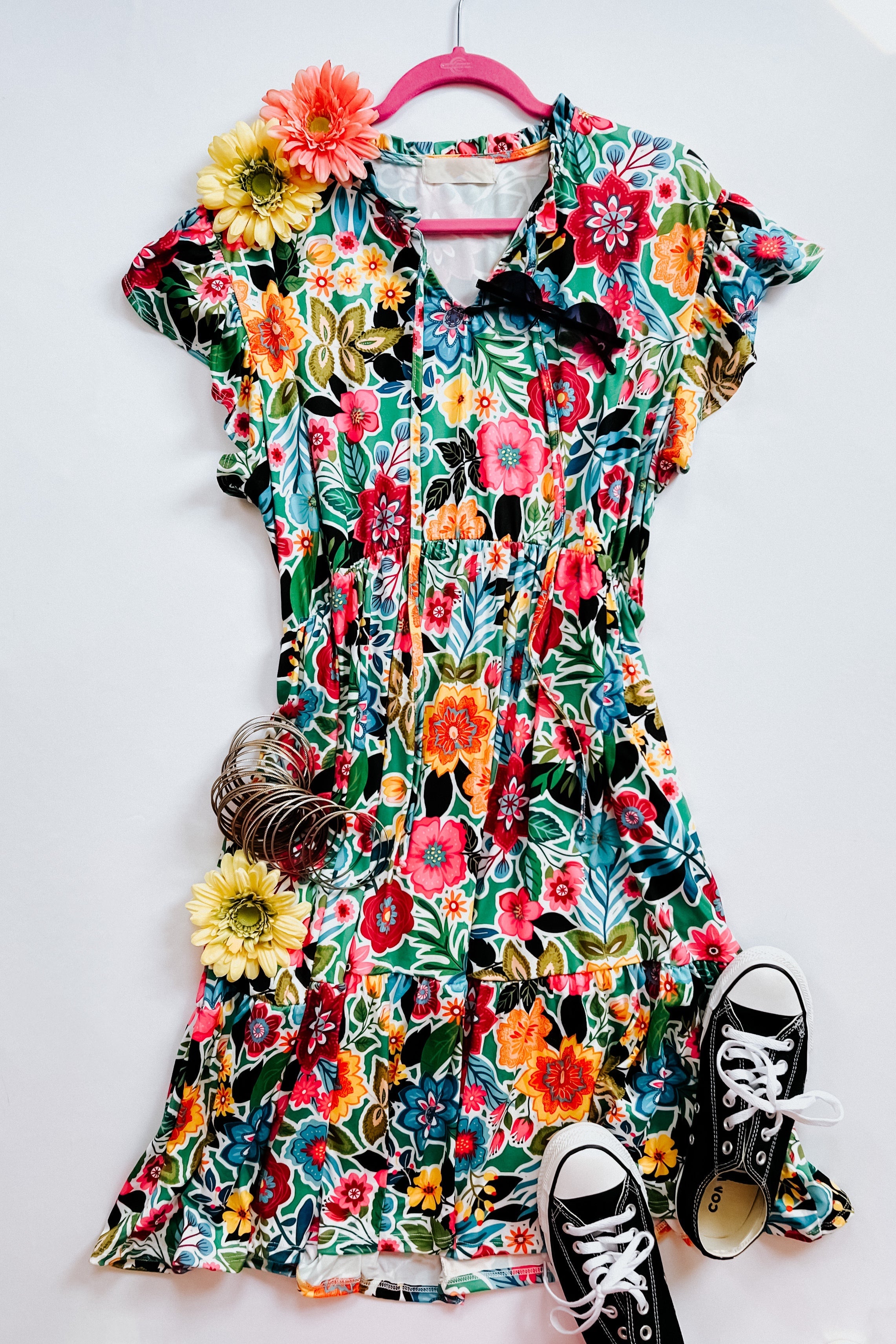 Equinox Ruffled Dress