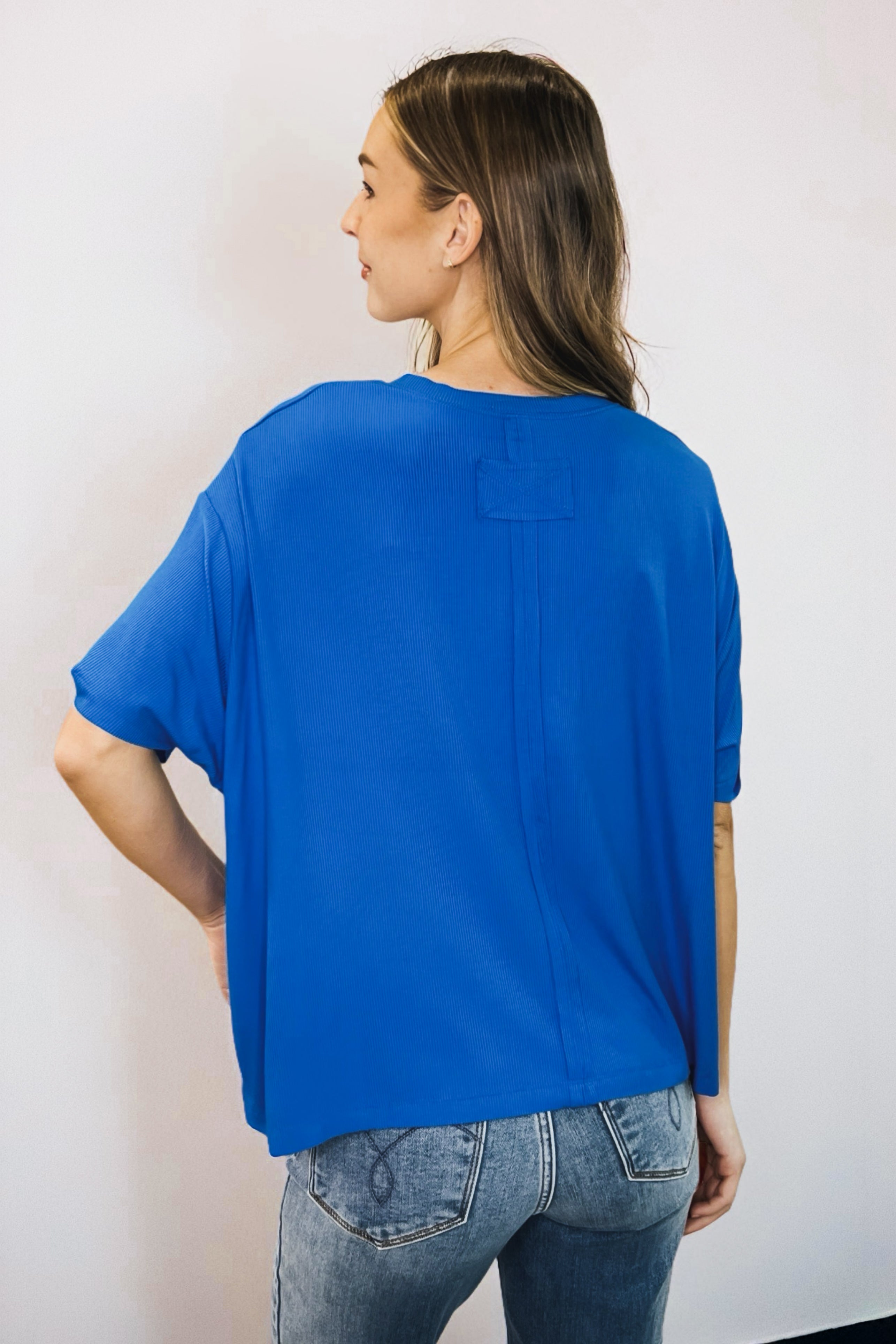 Bare Necessitee Relaxed Tee • Ocean Blue