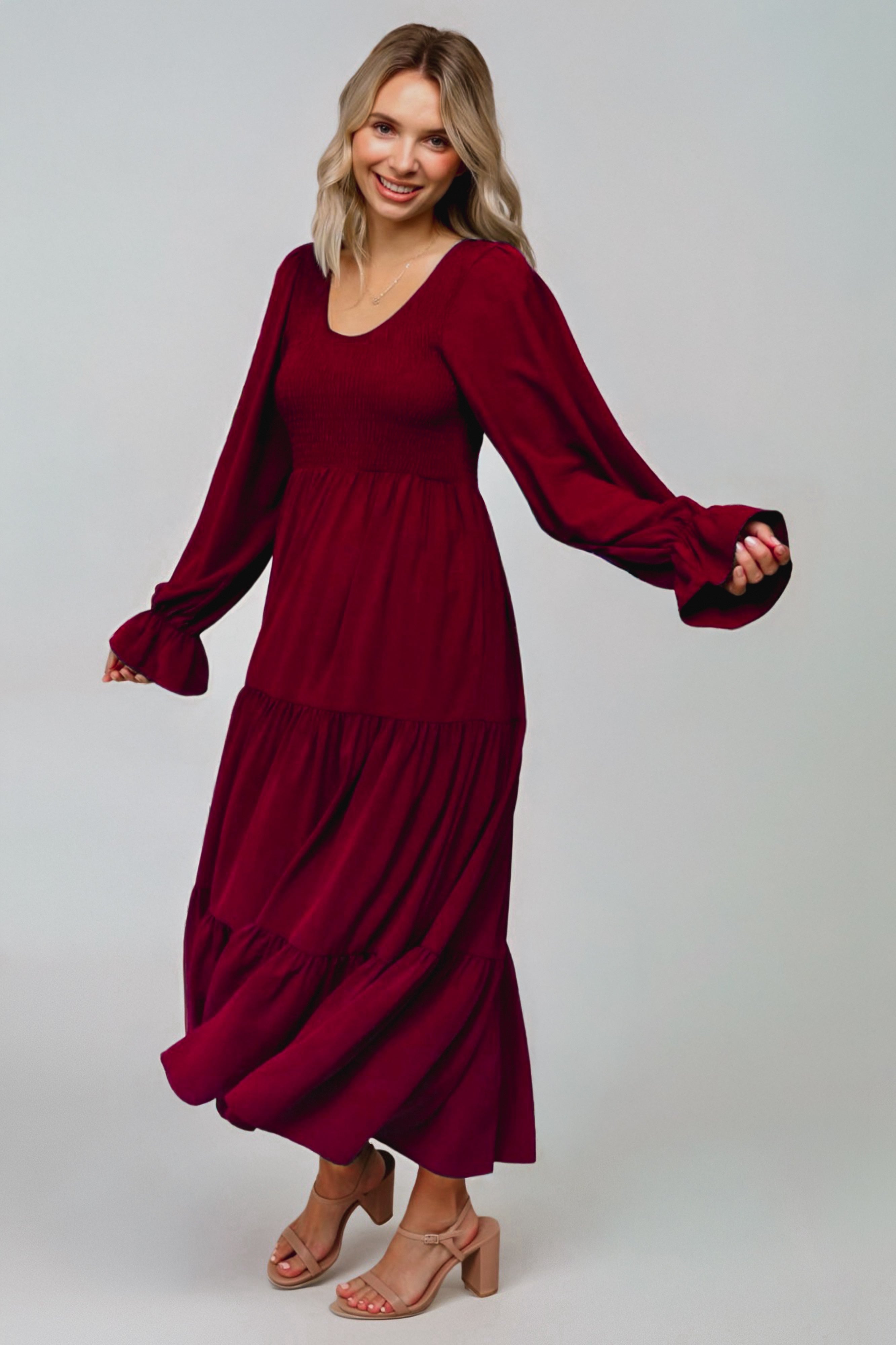 Magic Maxi Dress • Burgundy