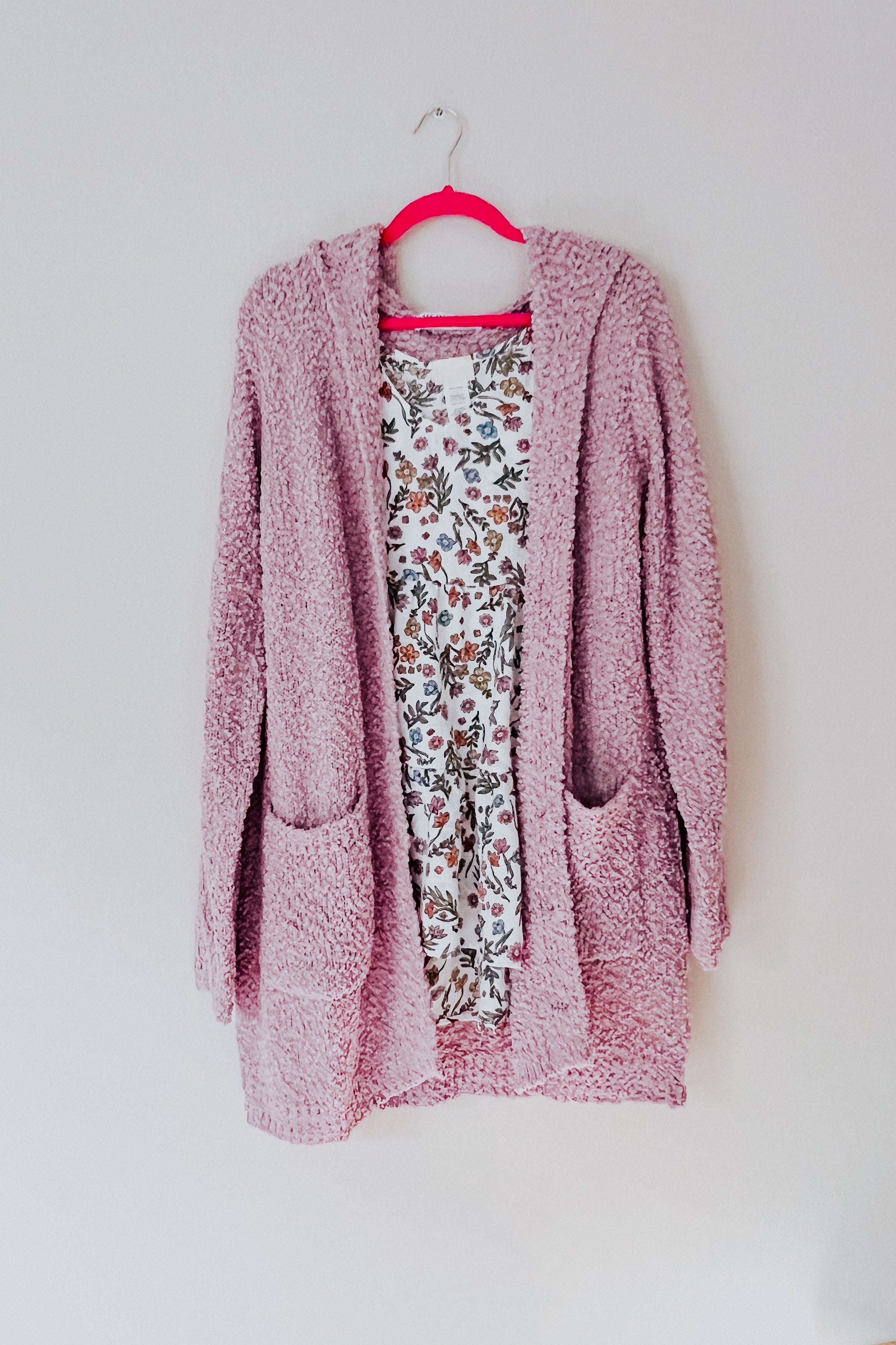 Soft Wisteria Hooded Cardigan