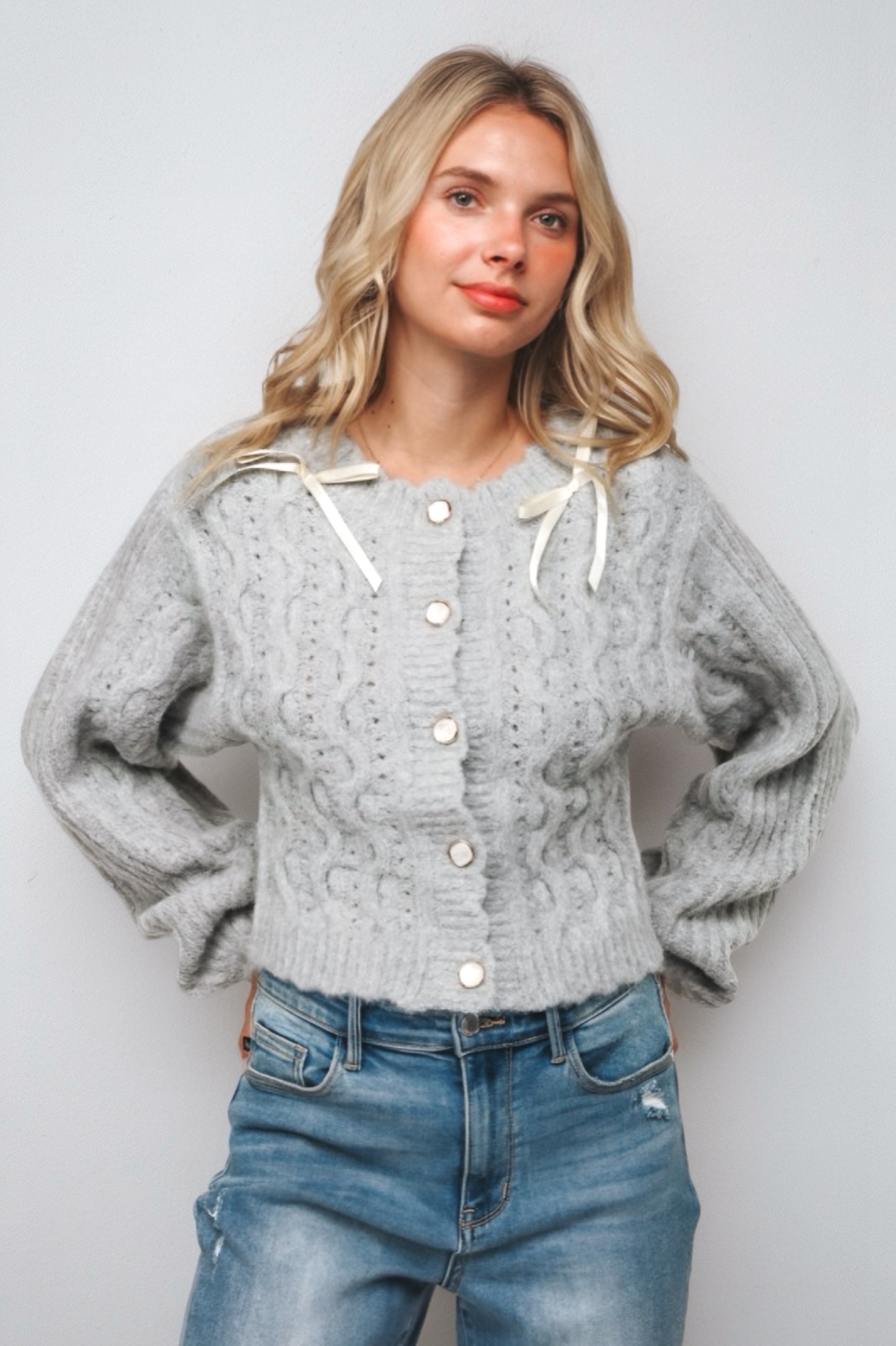 Winter Belle Button Down Sweater