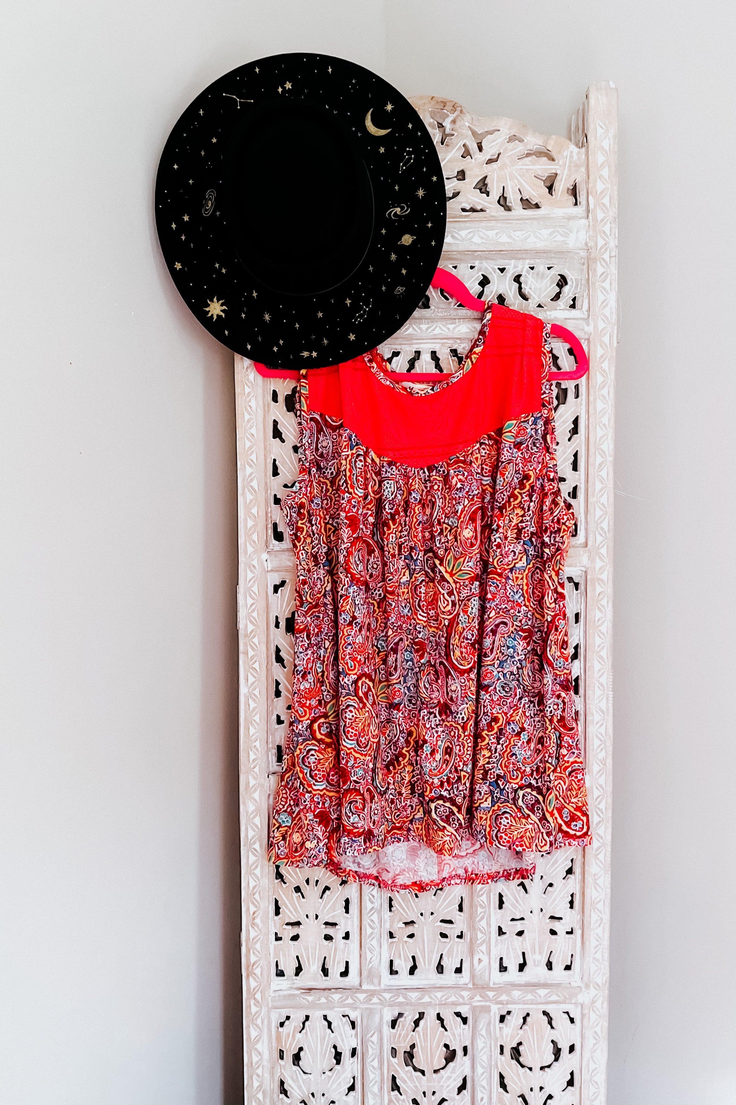 Plenty Of Love Paisley Print Tank Top - Atomic Wildflower