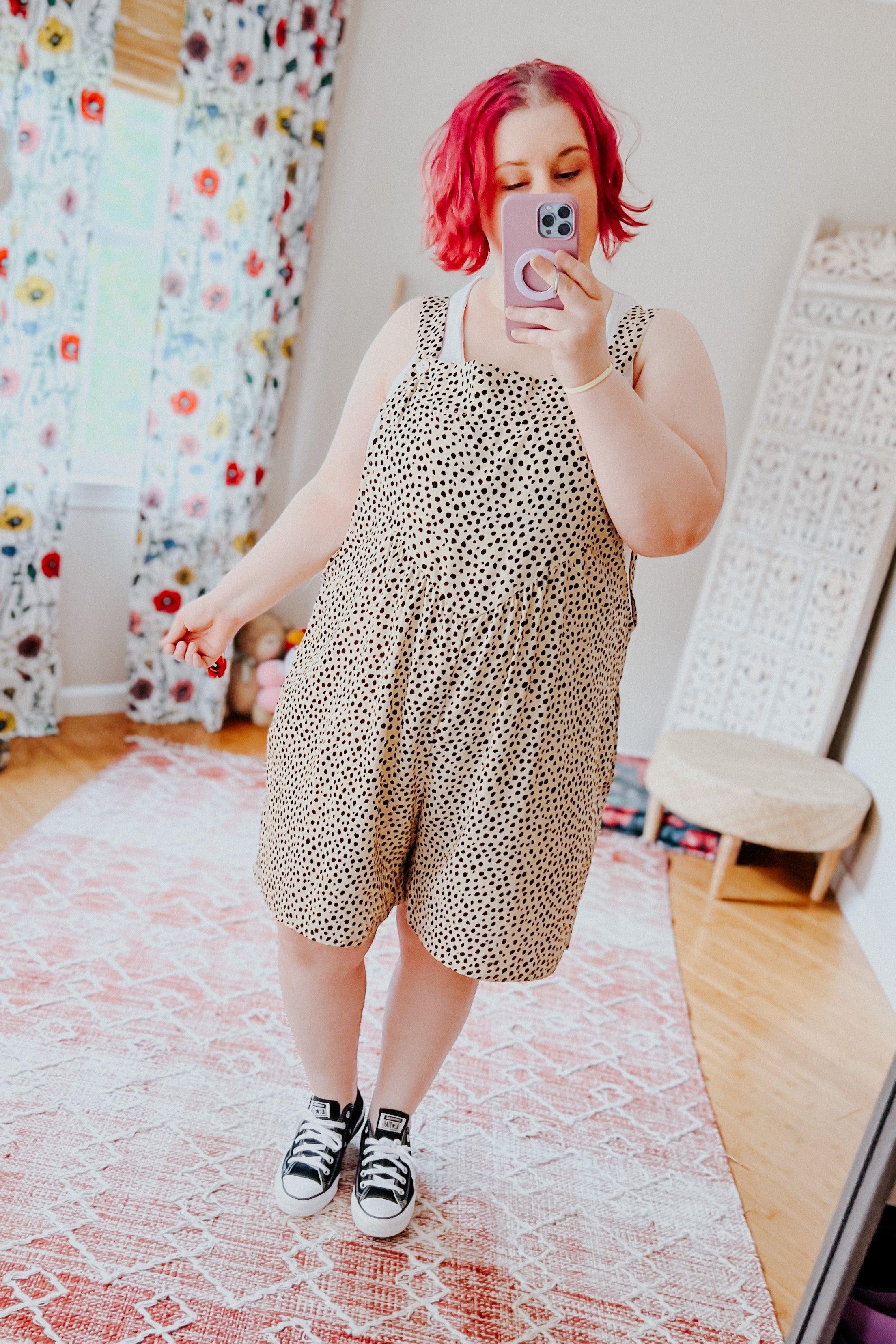 My Favorite Spot Overall Romper