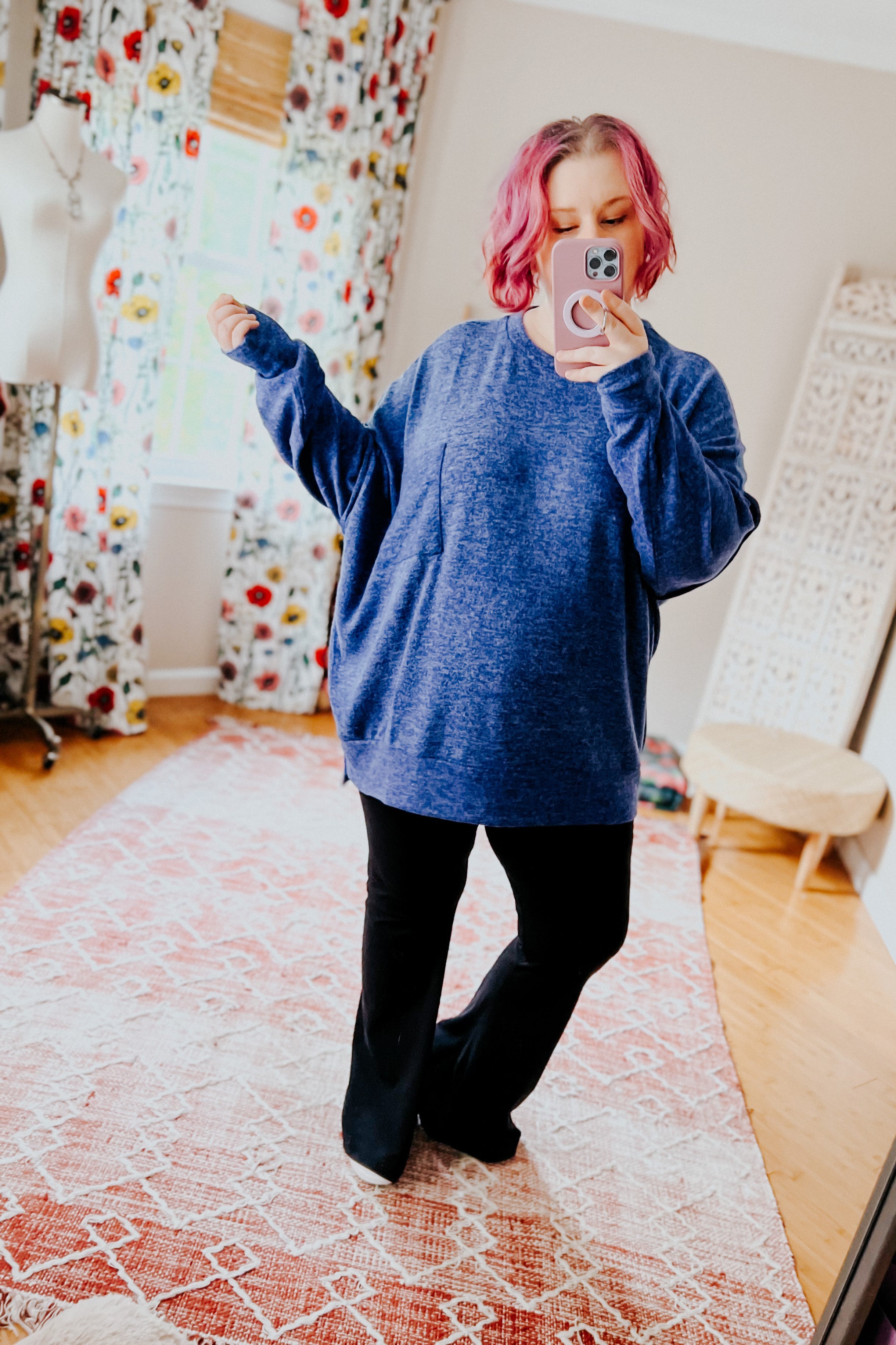Now's The Time Mélange Sweater • Blue