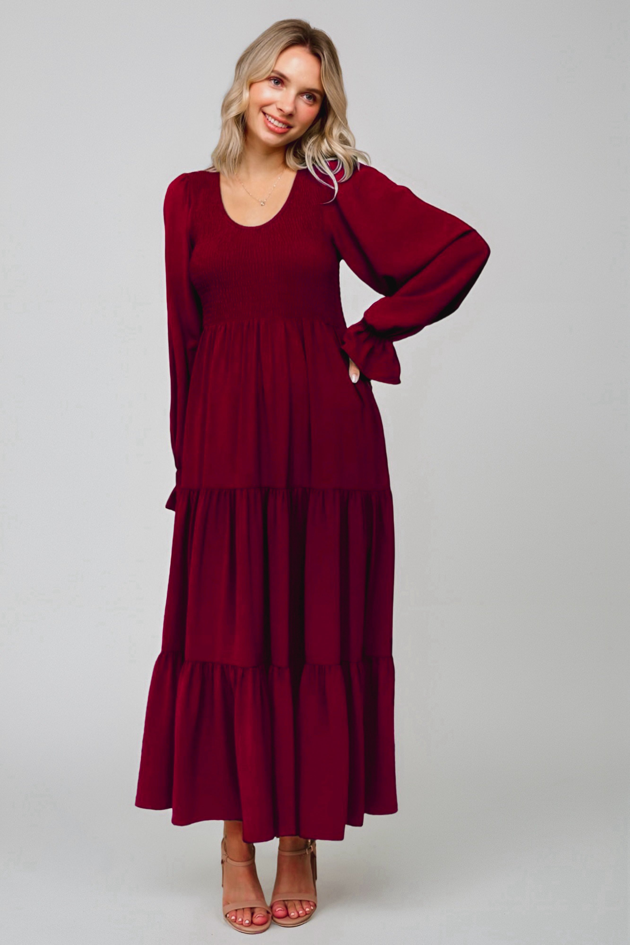 Magic Maxi Dress • Burgundy