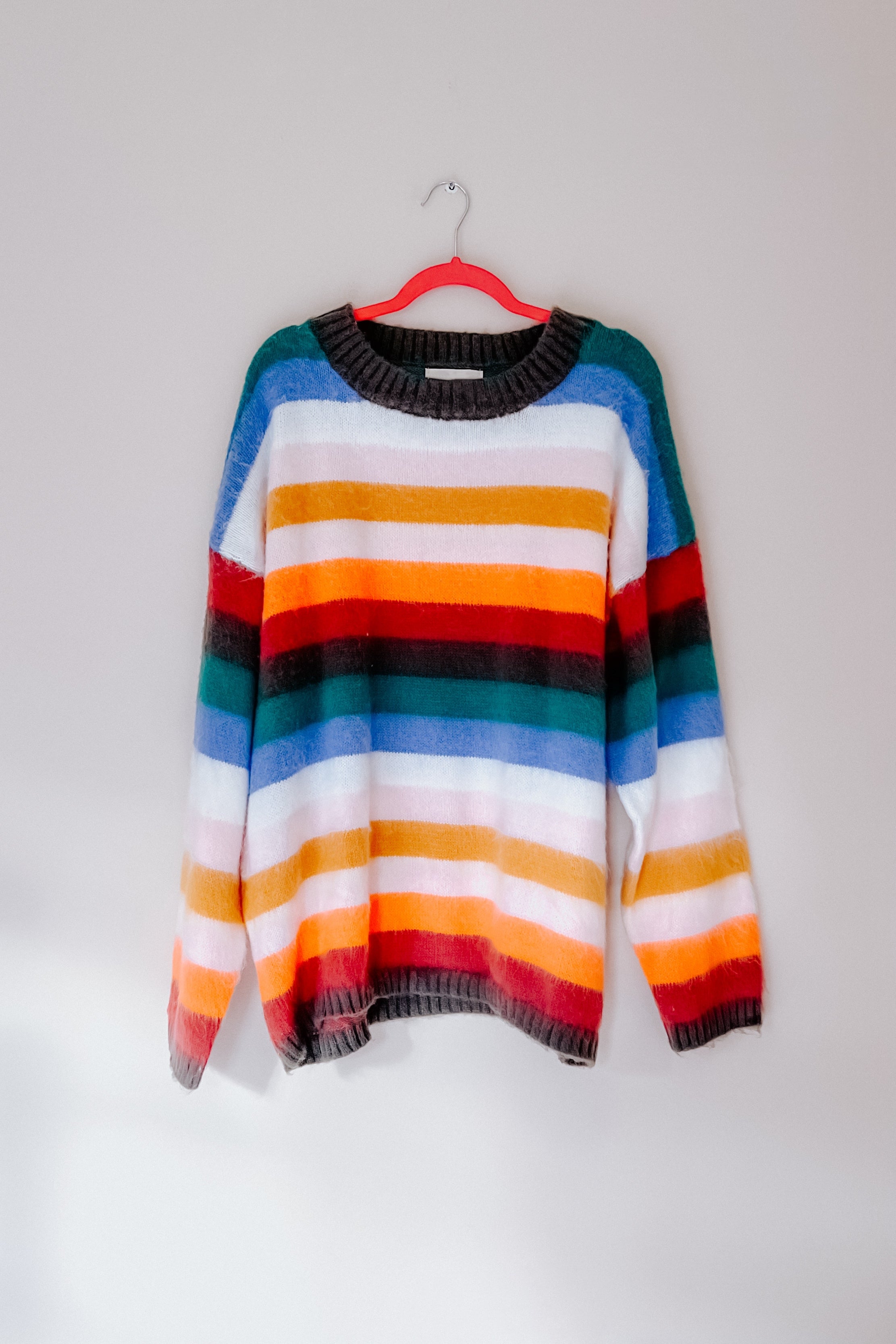 Embrace The Day Multicolor Stripe Soft Knit Sweater