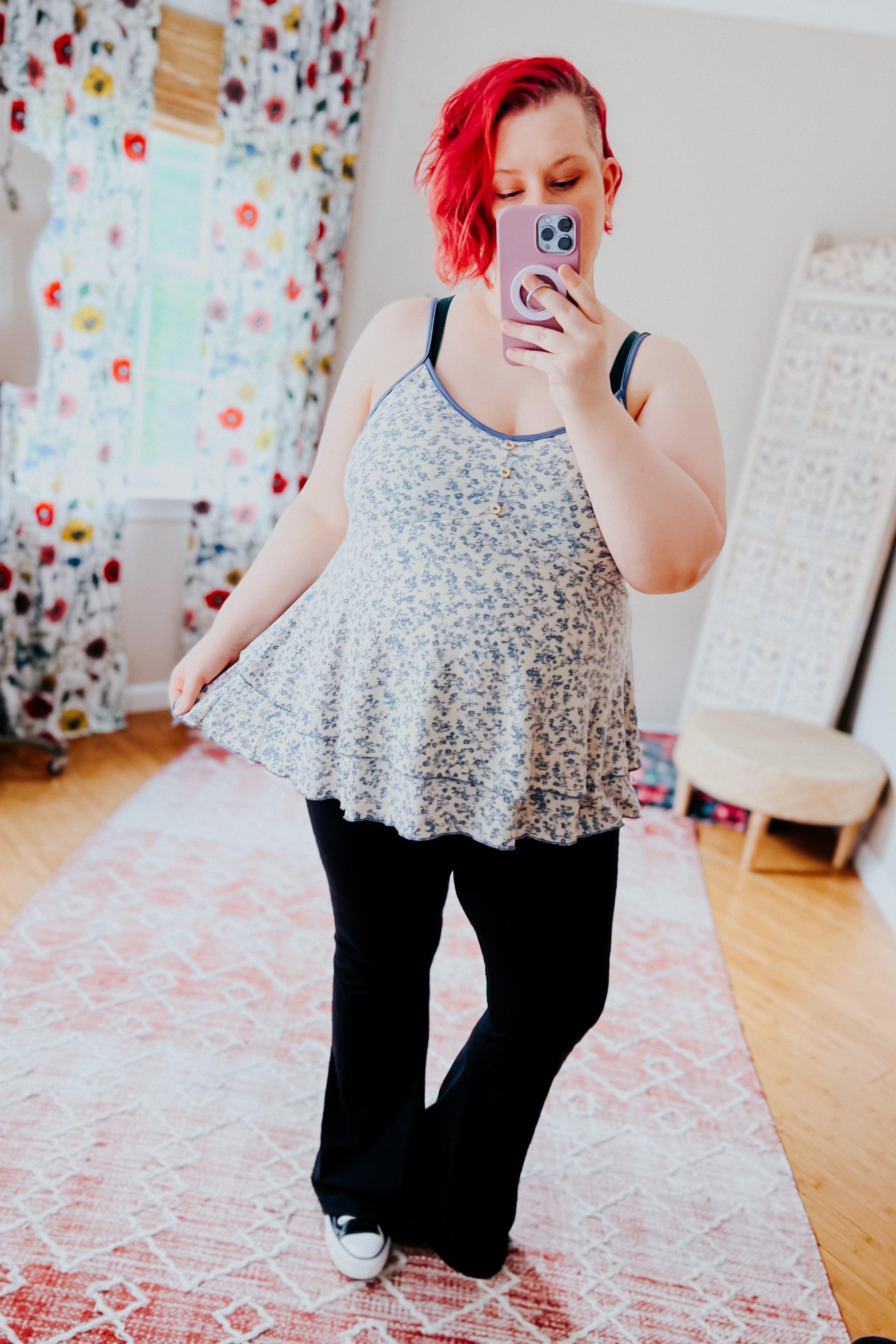 Sundown Floral Babydoll Top - Atomic Wildflower