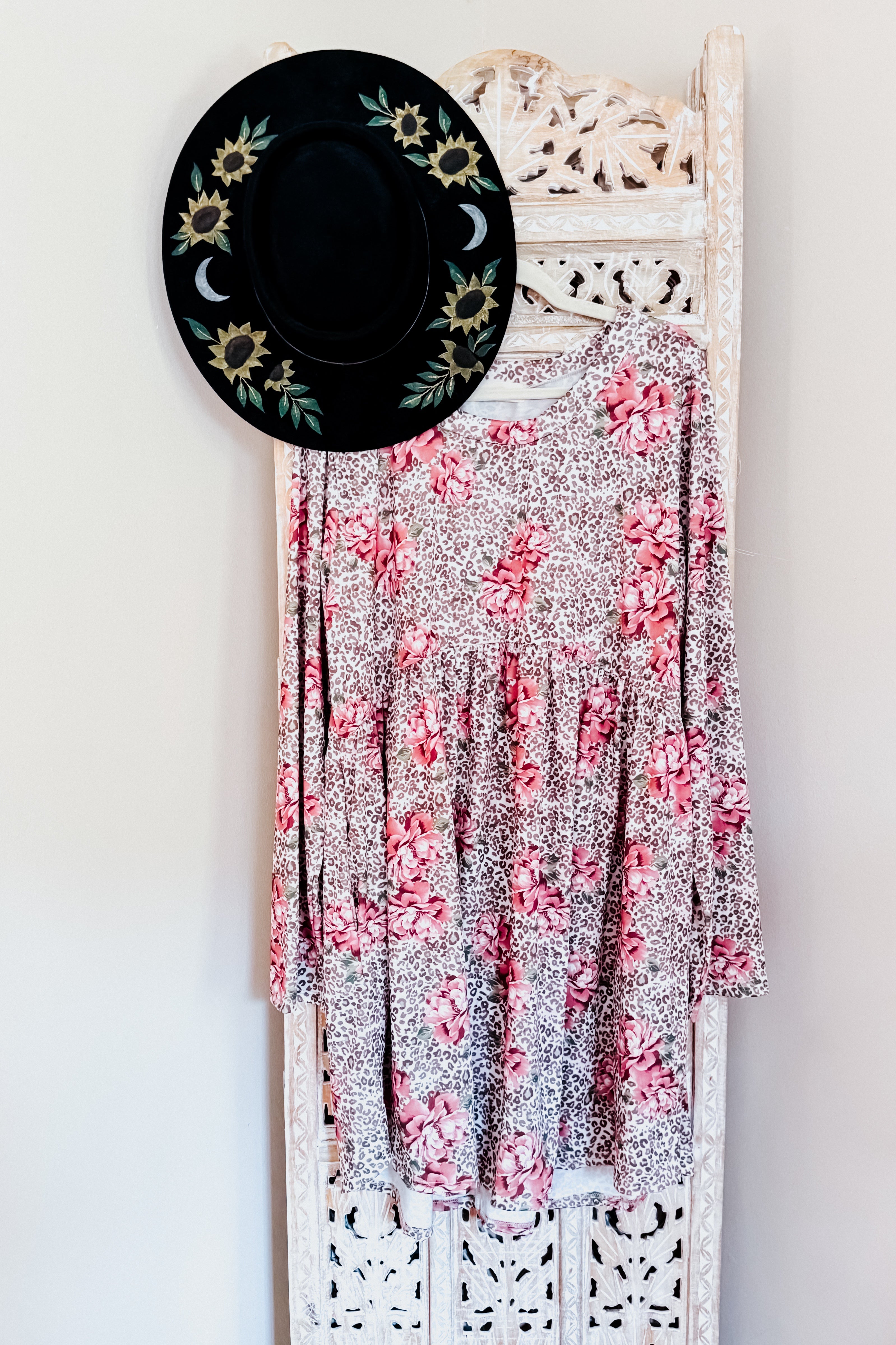 Sweet & Spotted Rose Babydoll Tunic Dress