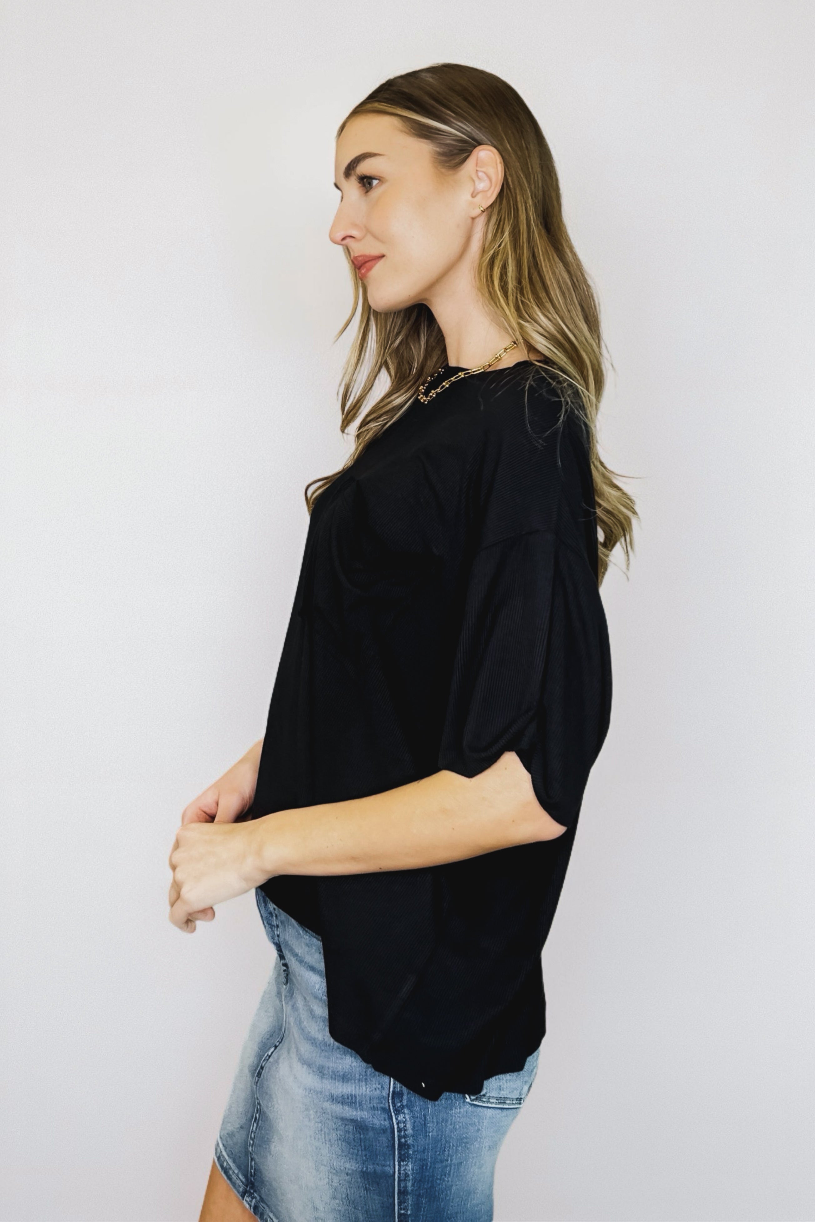 Bare Necessitee Relaxed Tee • Black