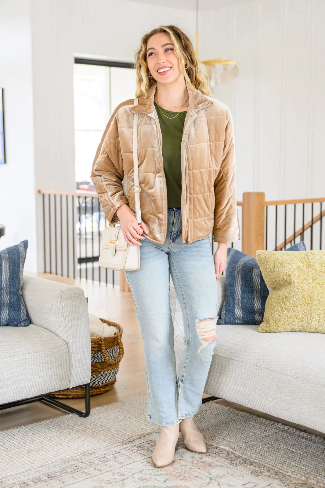 A Day Together Long Sleeve Top • Olive - Atomic Wildflower