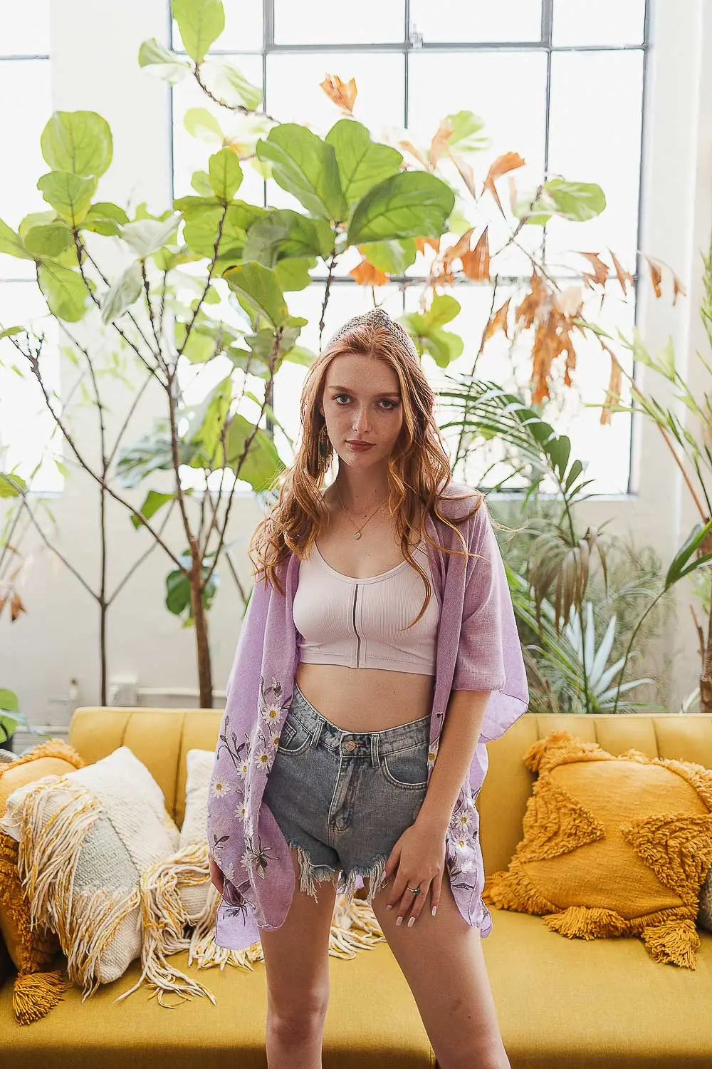 Daisy Mae Kimono Shawl - Atomic Wildflower