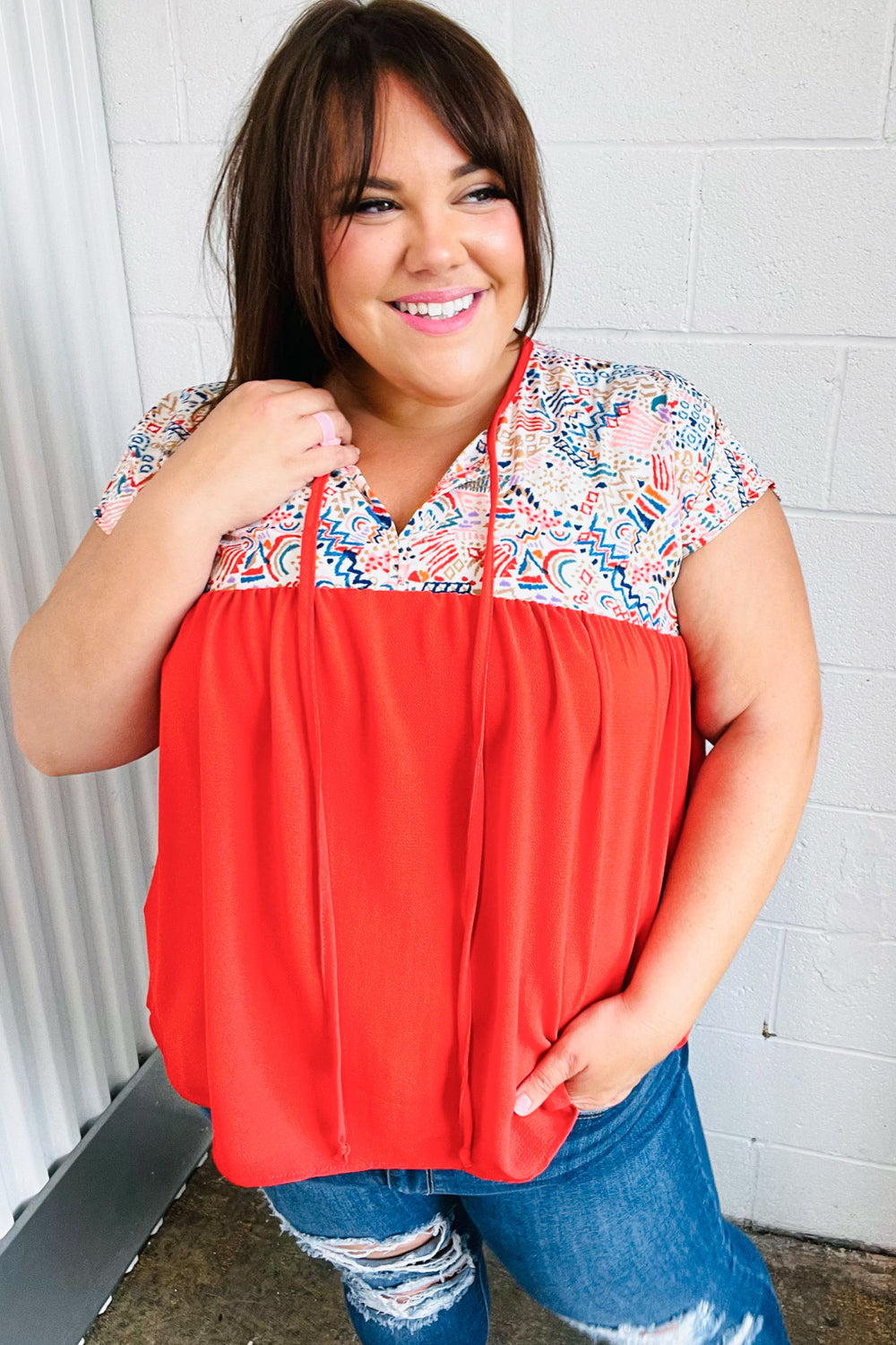 Set For Days Dolman Top - Atomic Wildflower