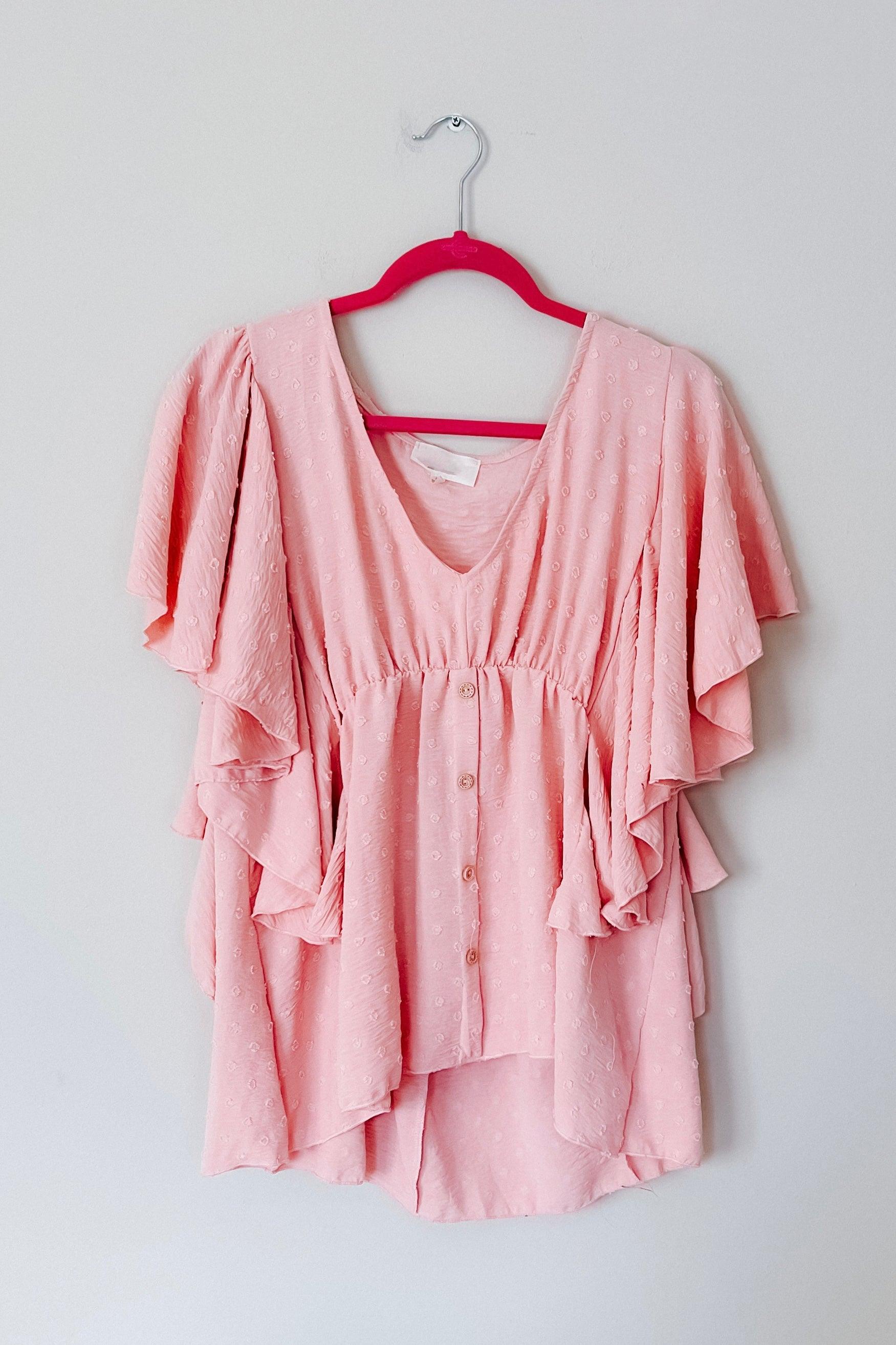 Big Love Swiss Dot Woven Top - Atomic Wildflower