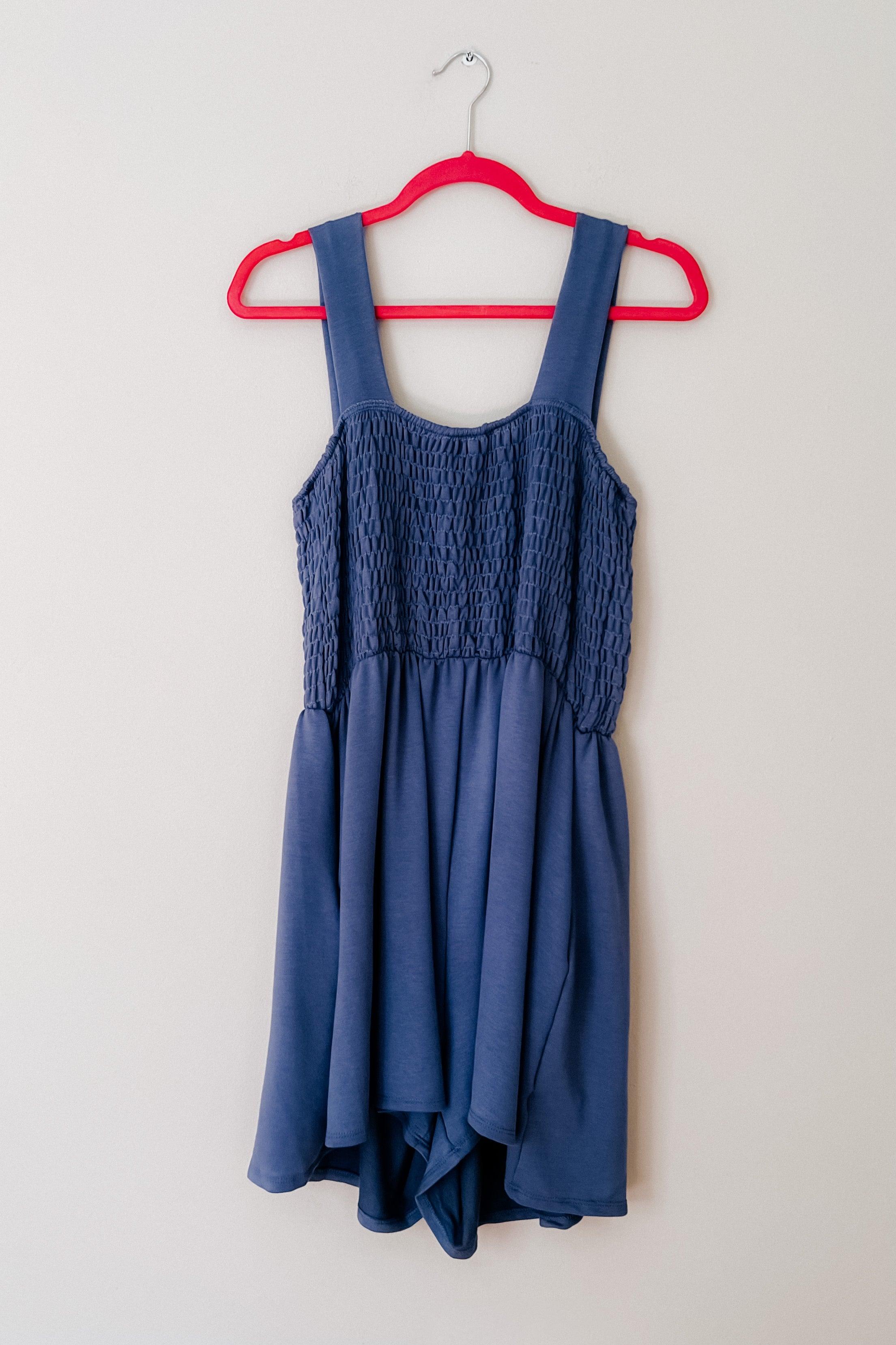 To The Sky Smocked Romper - Atomic Wildflower