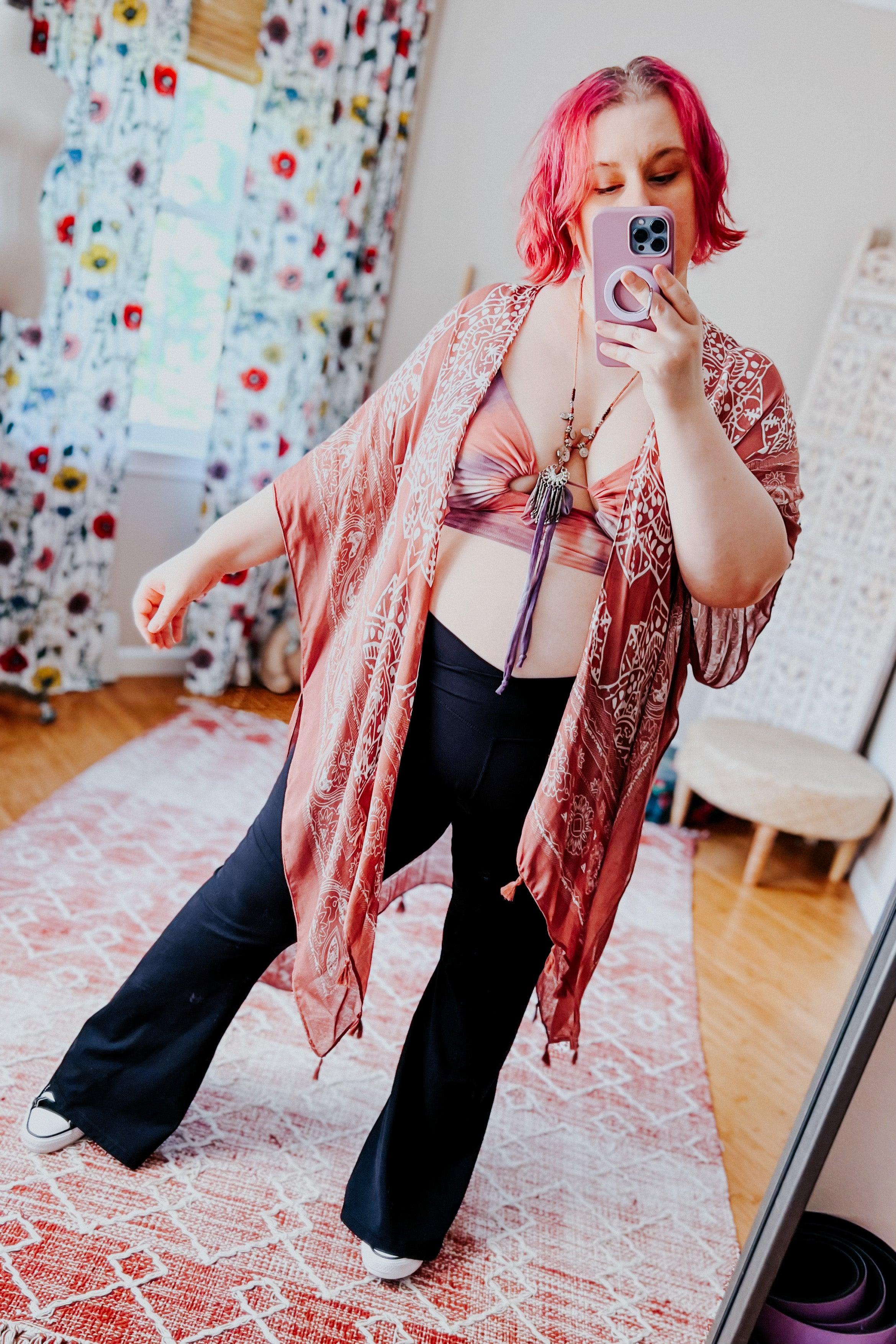 Took My Love Tassel Kimono • Rose - Atomic Wildflower