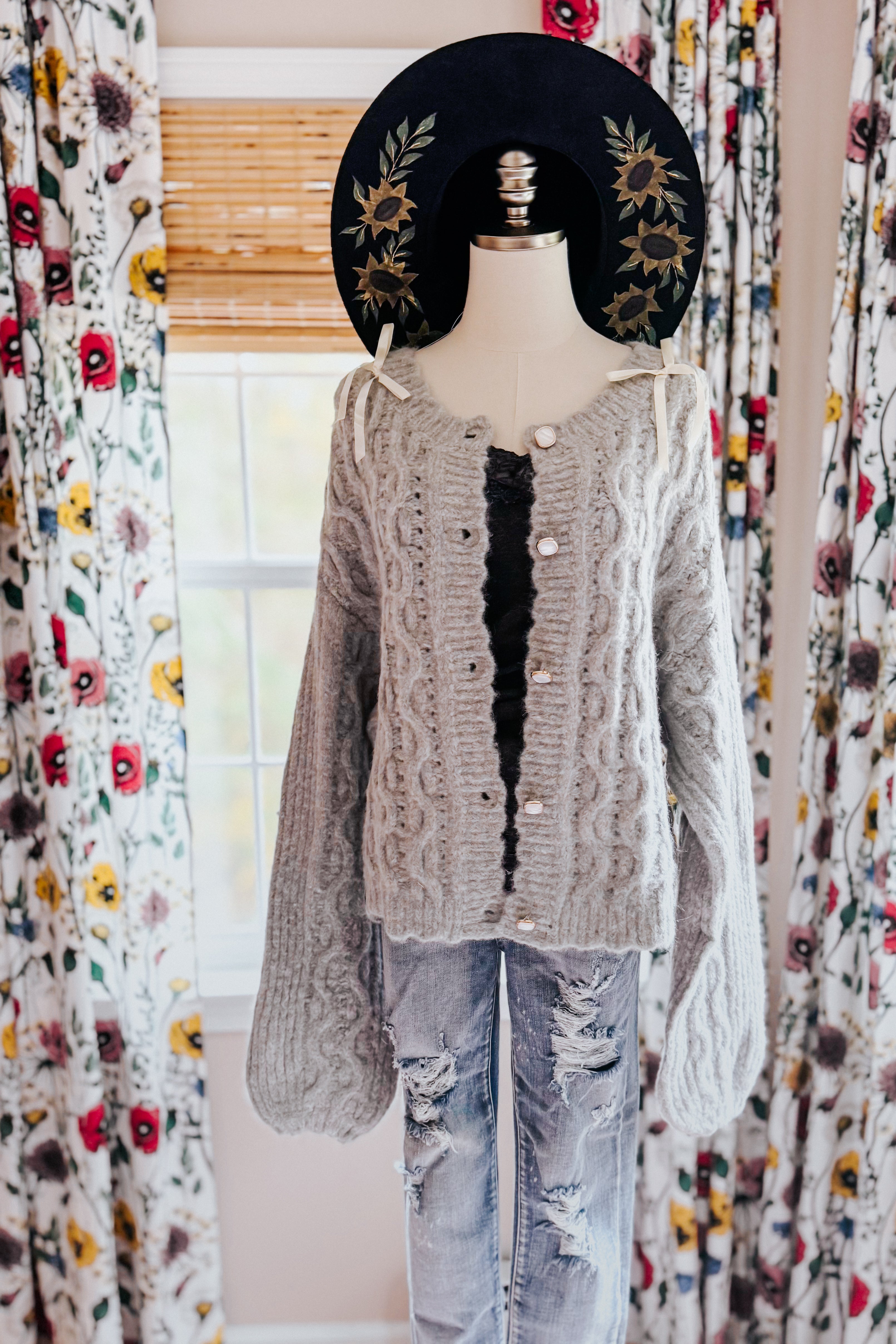 Winter Belle Button Down Sweater