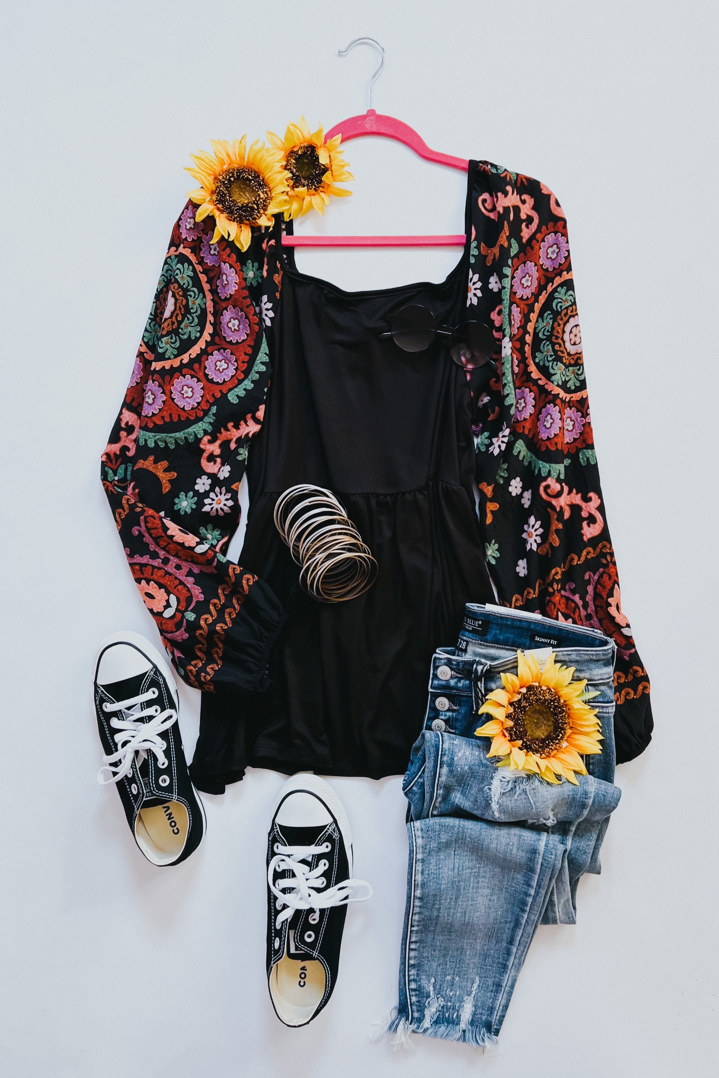 Dueling Dreams Border Print Blouse