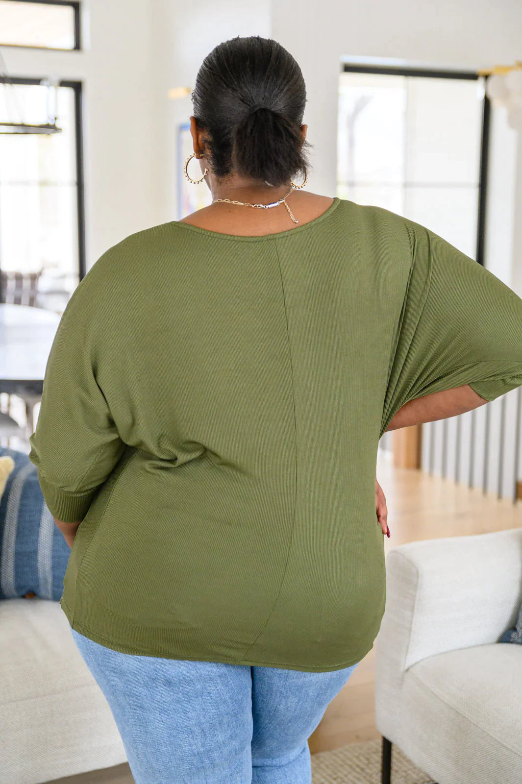 A Day Together Long Sleeve Top • Olive - Atomic Wildflower