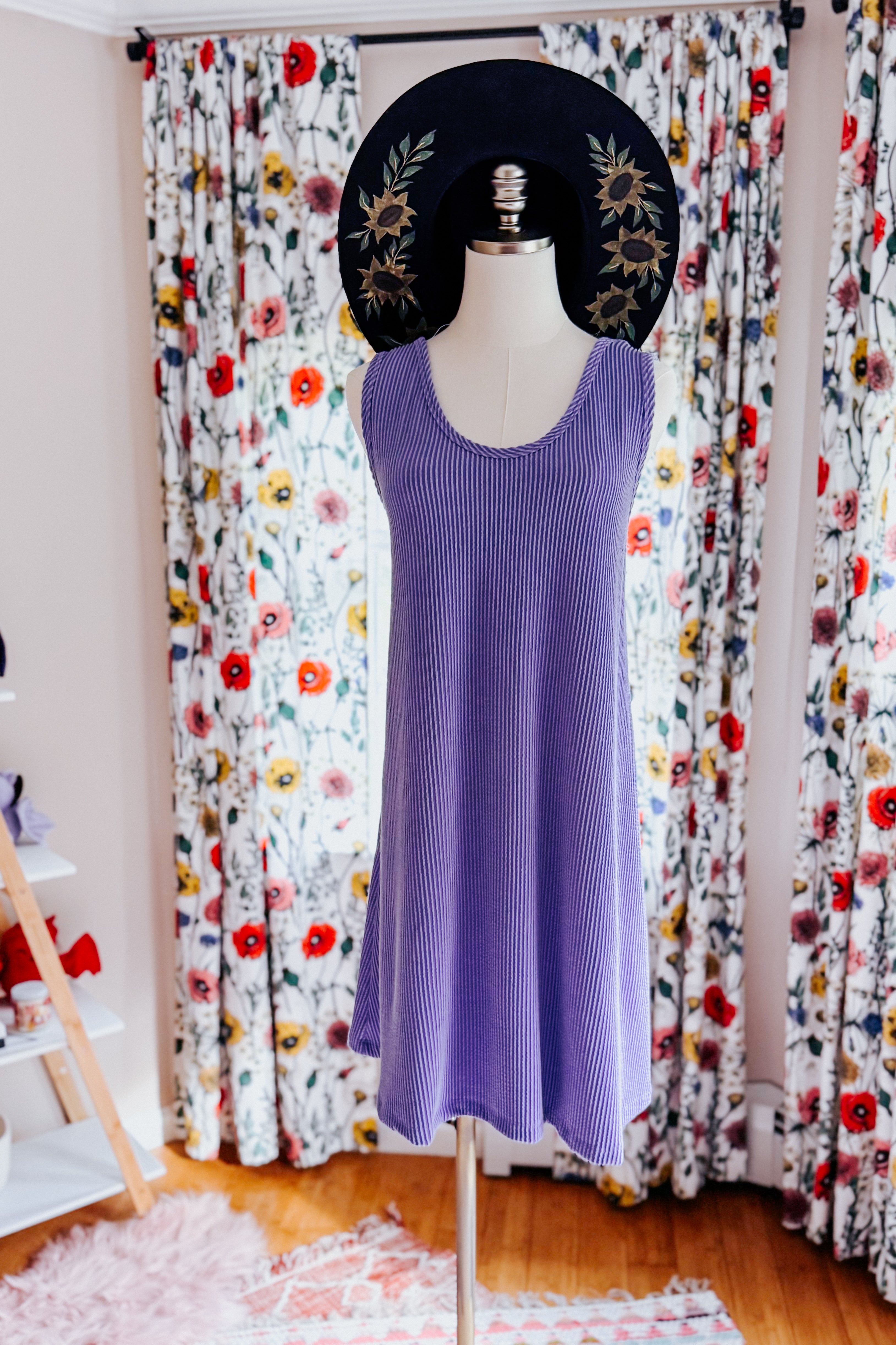 Twilight Groove Rib Knit Dress