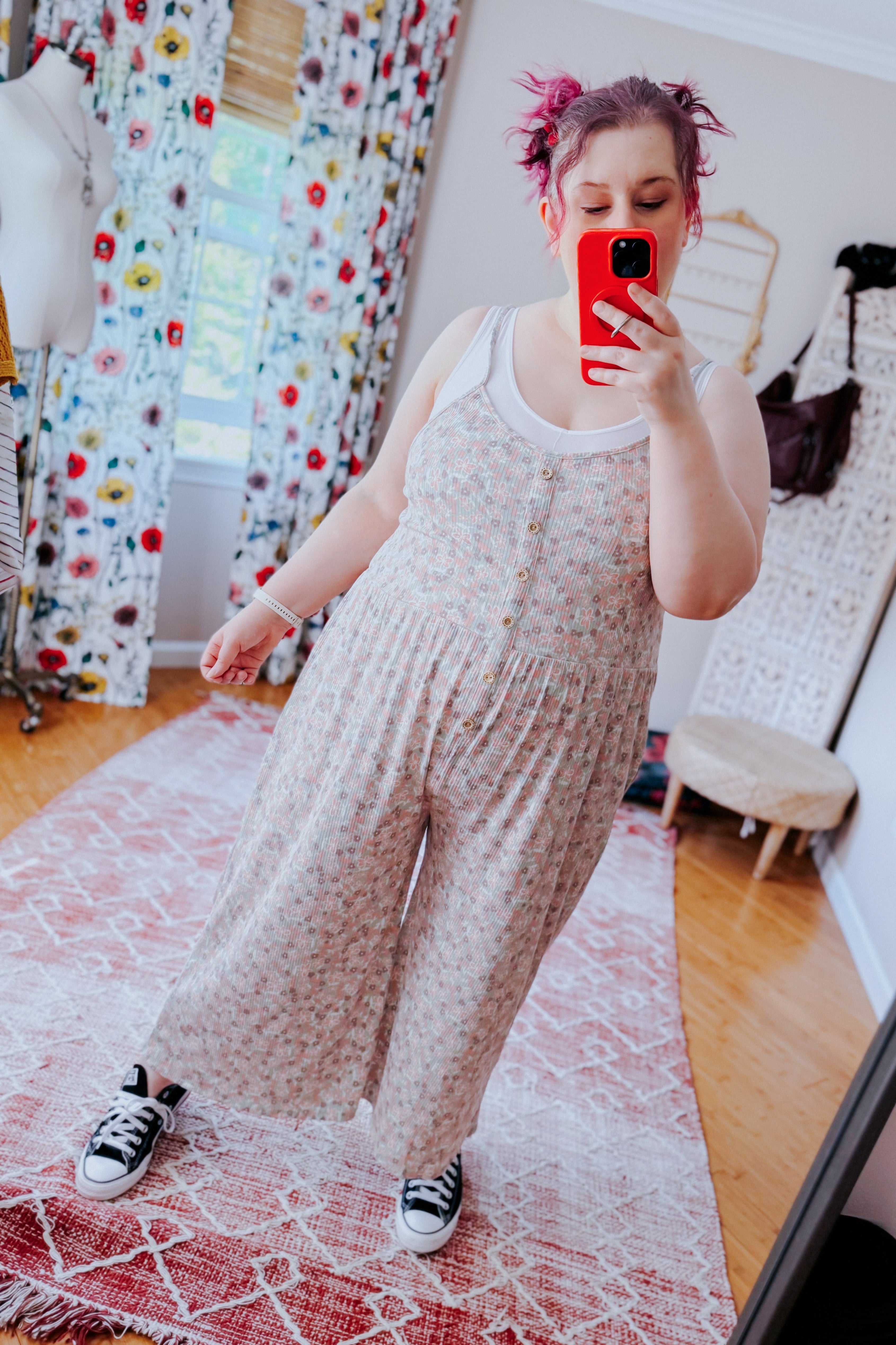 Lucky In Love Floral Jumpsuit