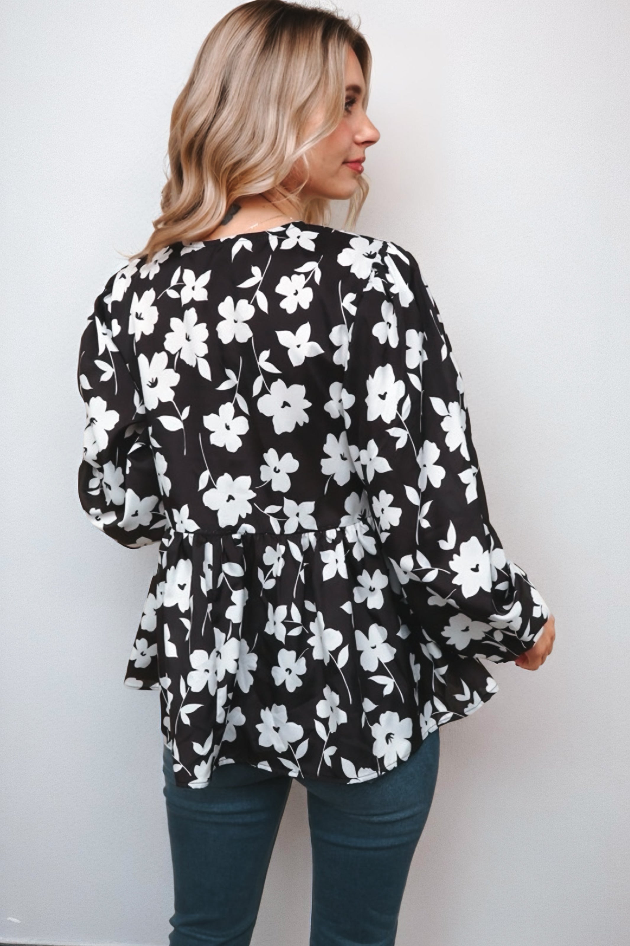 Fleur with Flair Double Bow Babydoll Top