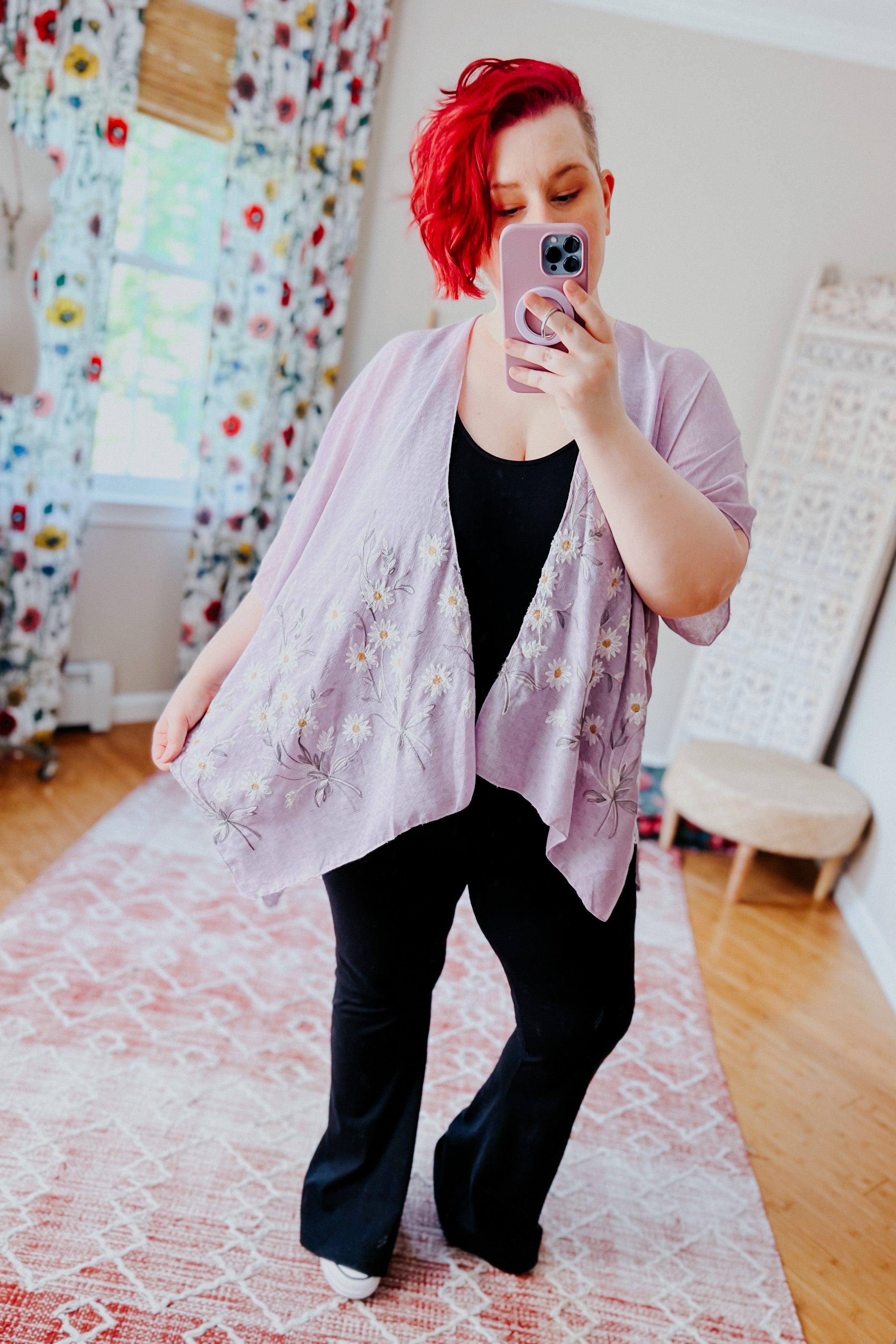 Daisy Mae Kimono Shawl - Atomic Wildflower