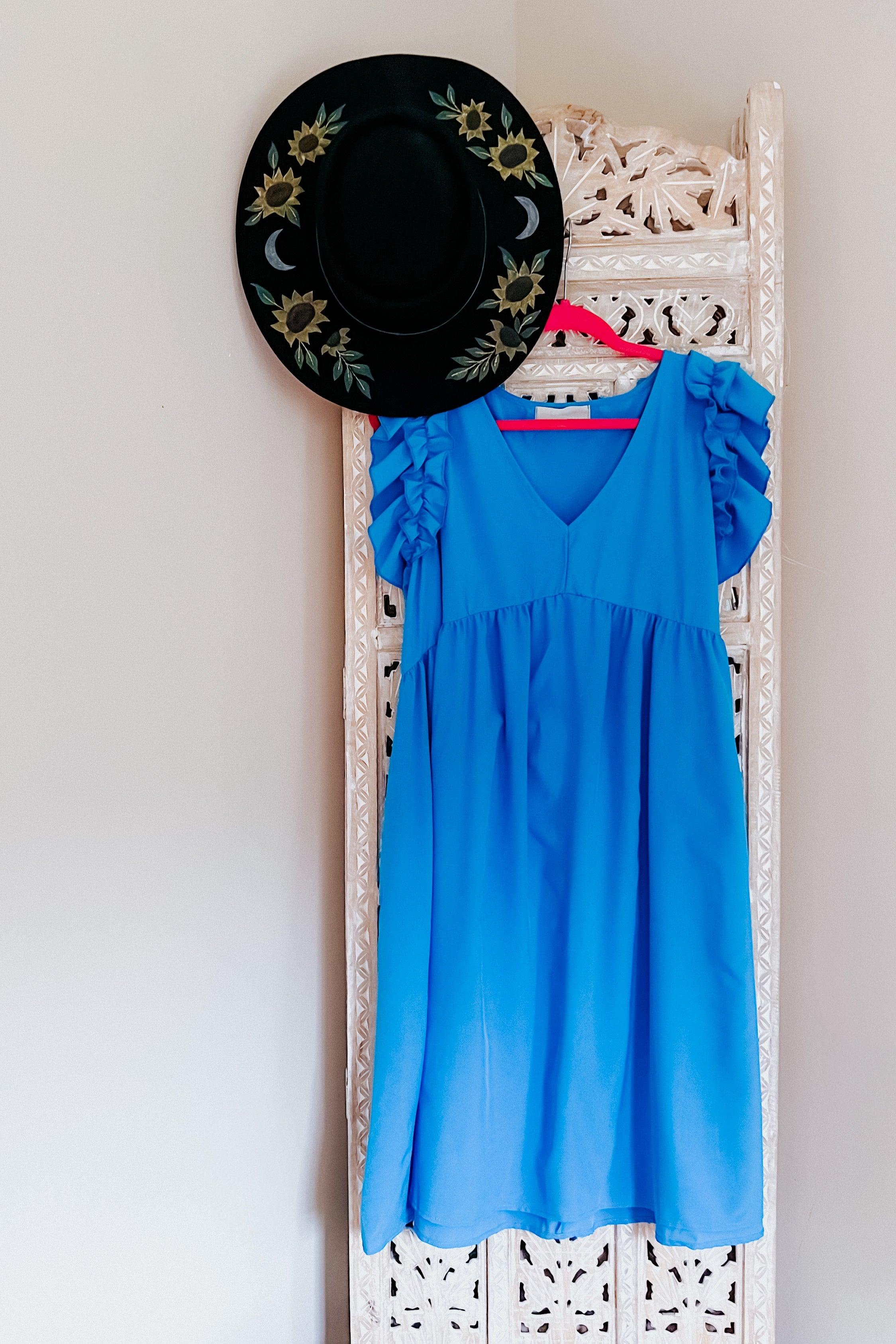 Rich Soul Babydoll Ruffle Crepe Dress - Atomic Wildflower