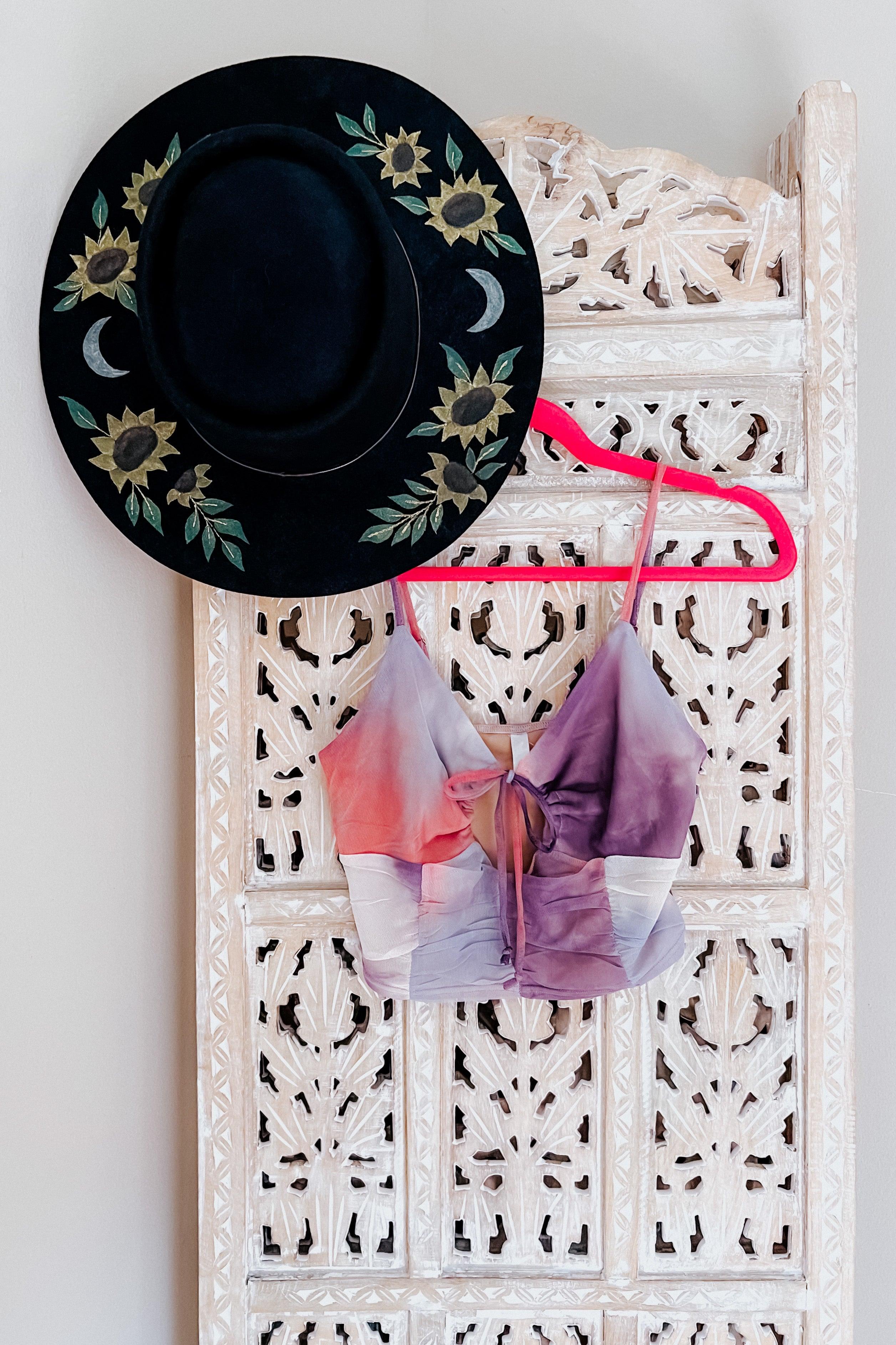 Crystal Visions Tie Dye Mesh Brami Top - Atomic Wildflower