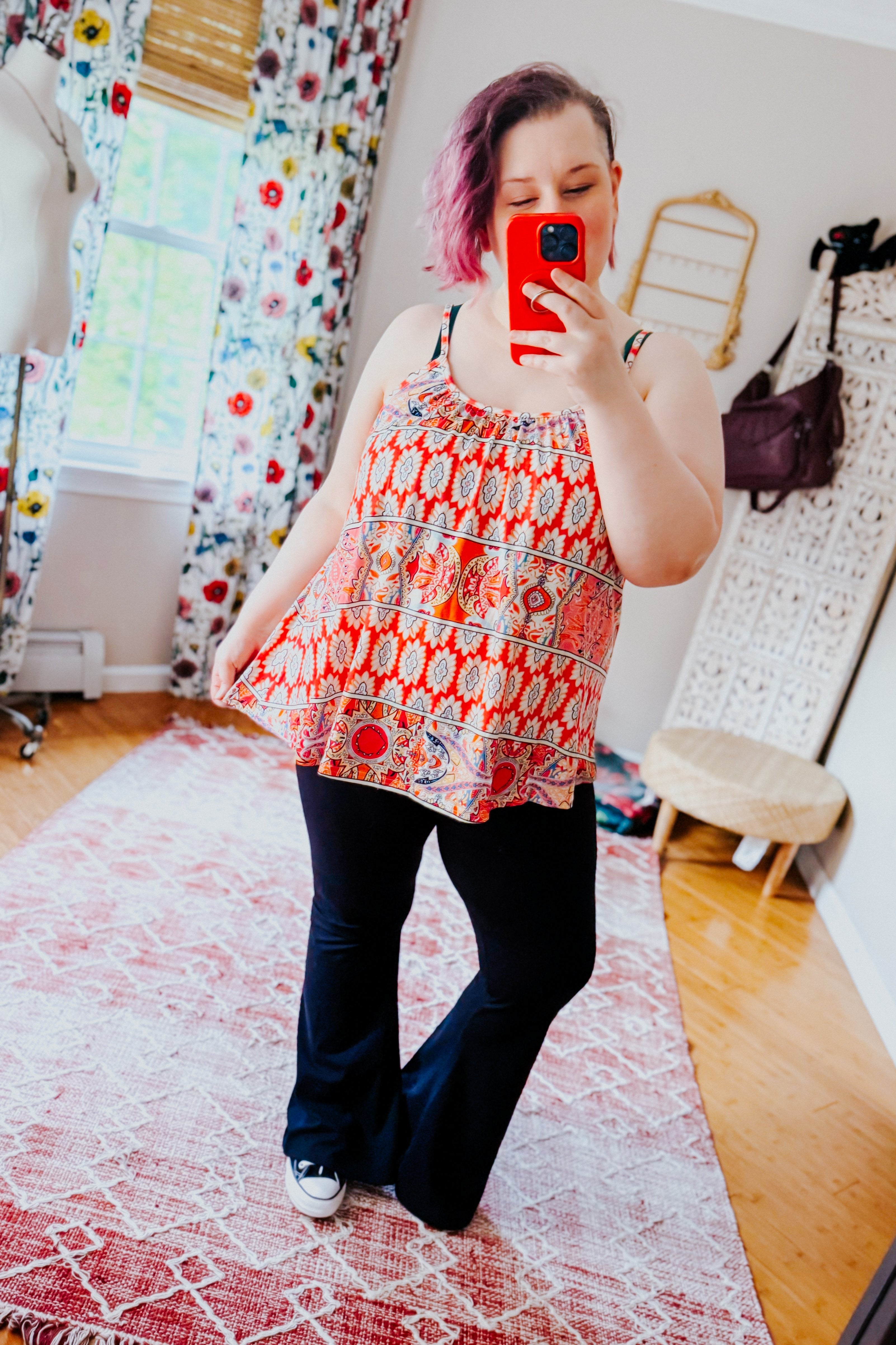 Free Spirited Mixed Print Tank