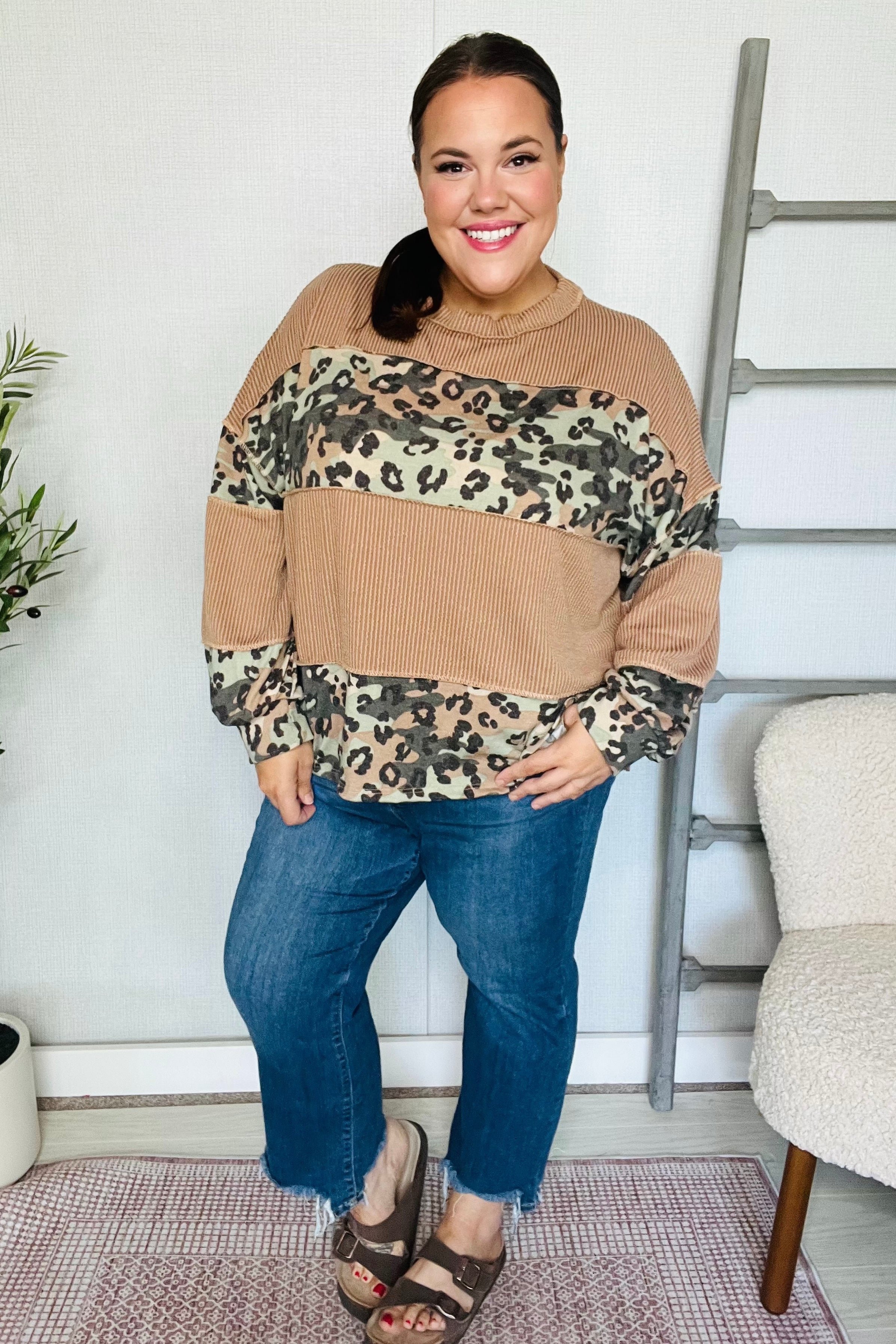 Soft and Rebellious Pattern Block Top