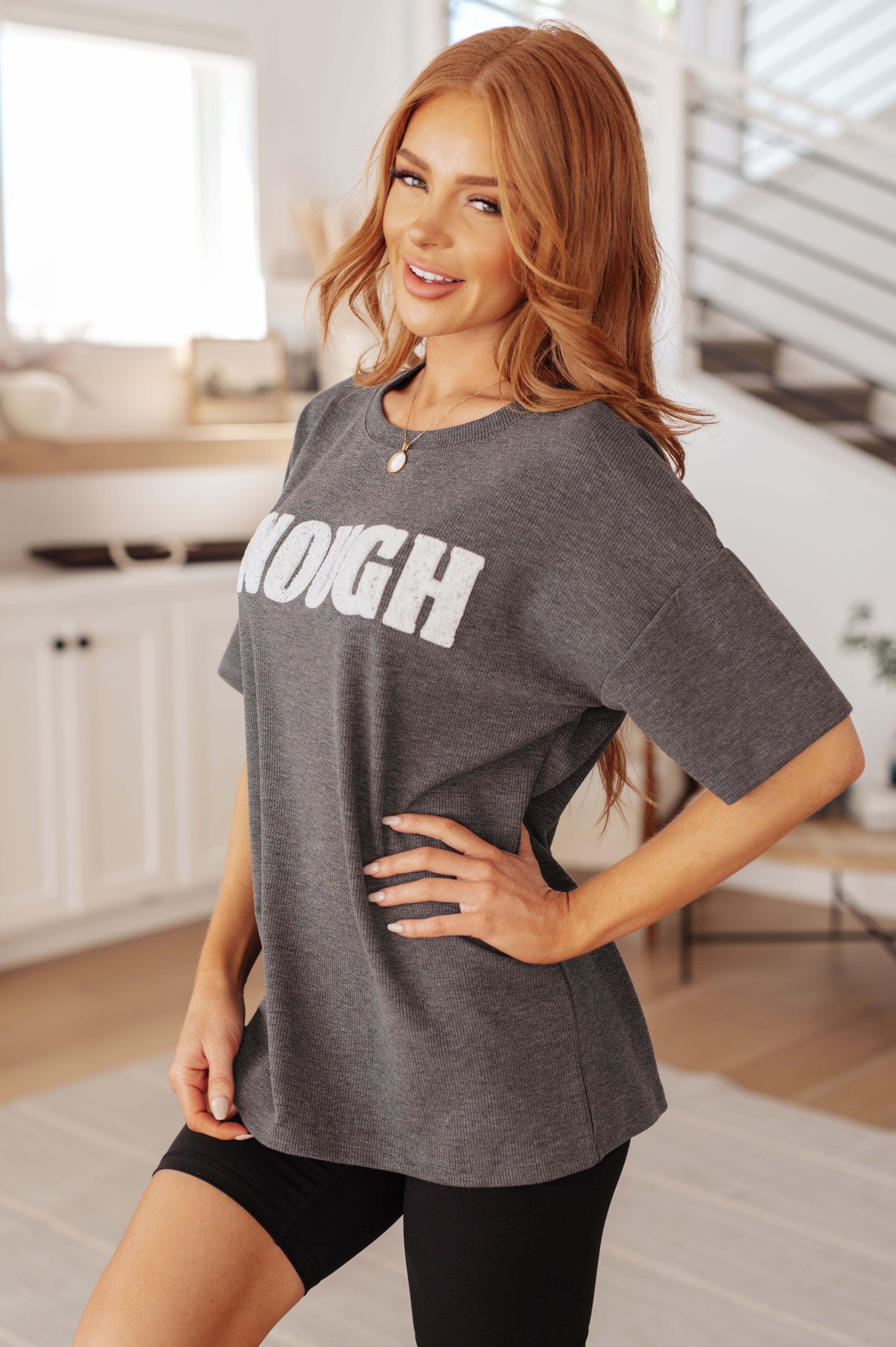 Always Enough Graphic Tee • Charcoal
