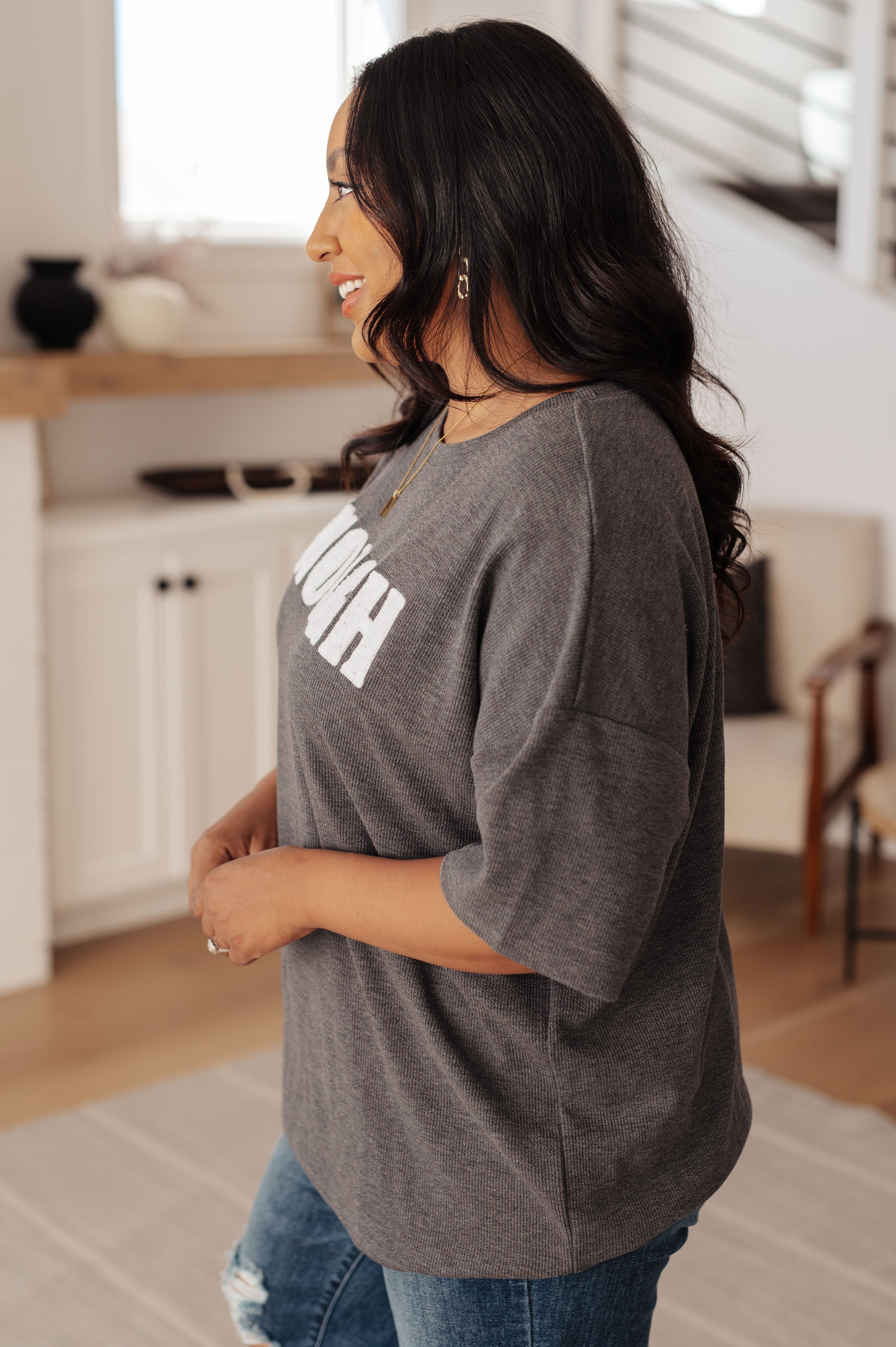 Always Enough Graphic Tee • Charcoal