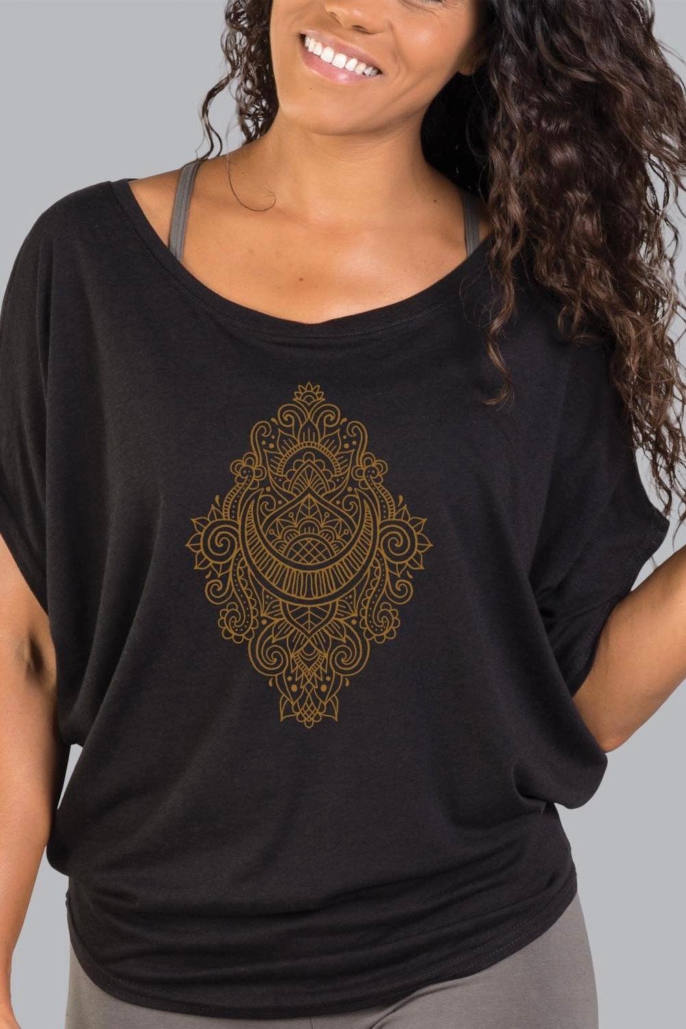 Moon Magic Bamboo Dolman Top - Atomic Wildflower
