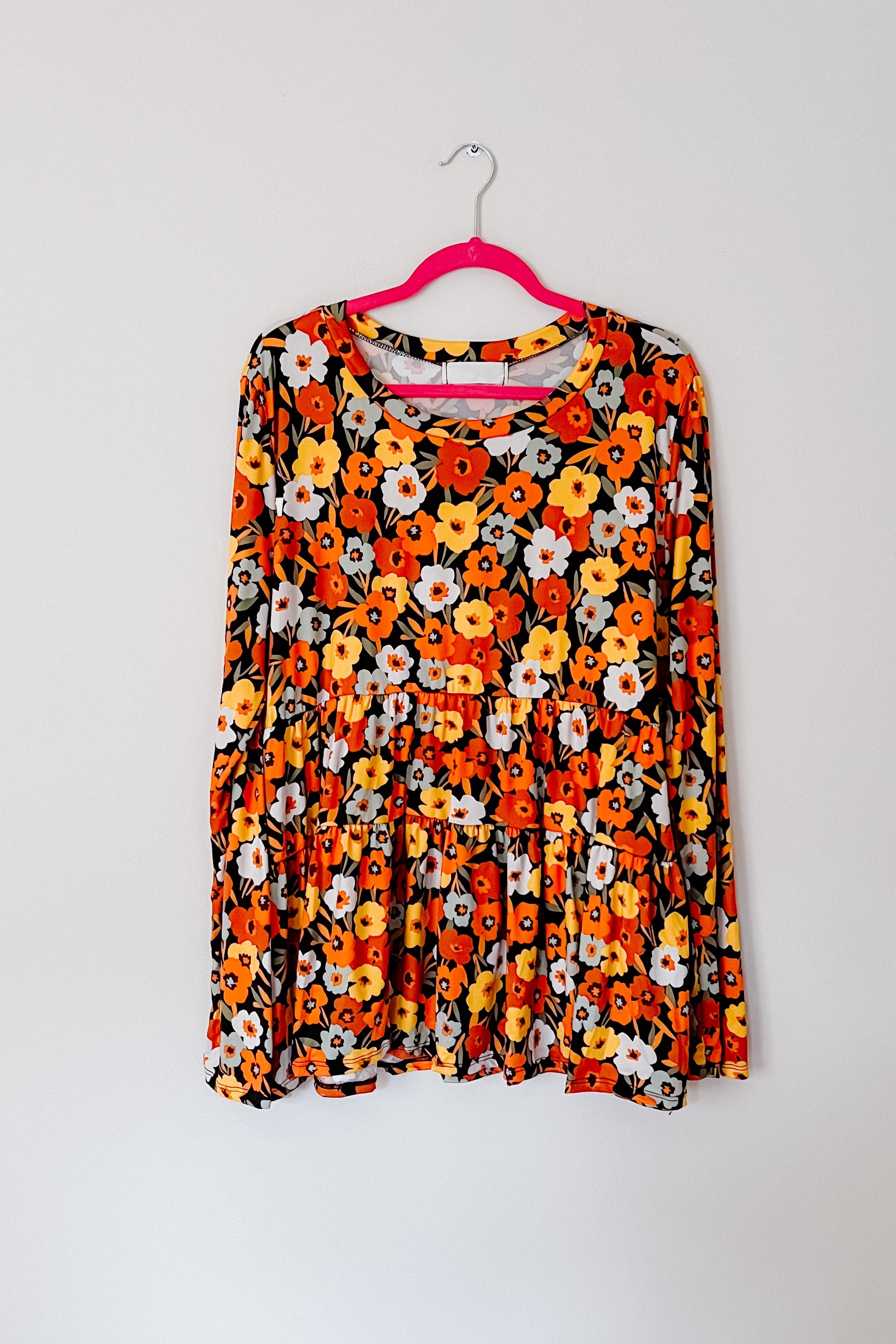 Nostalgic Floral Tiered Babydoll Top