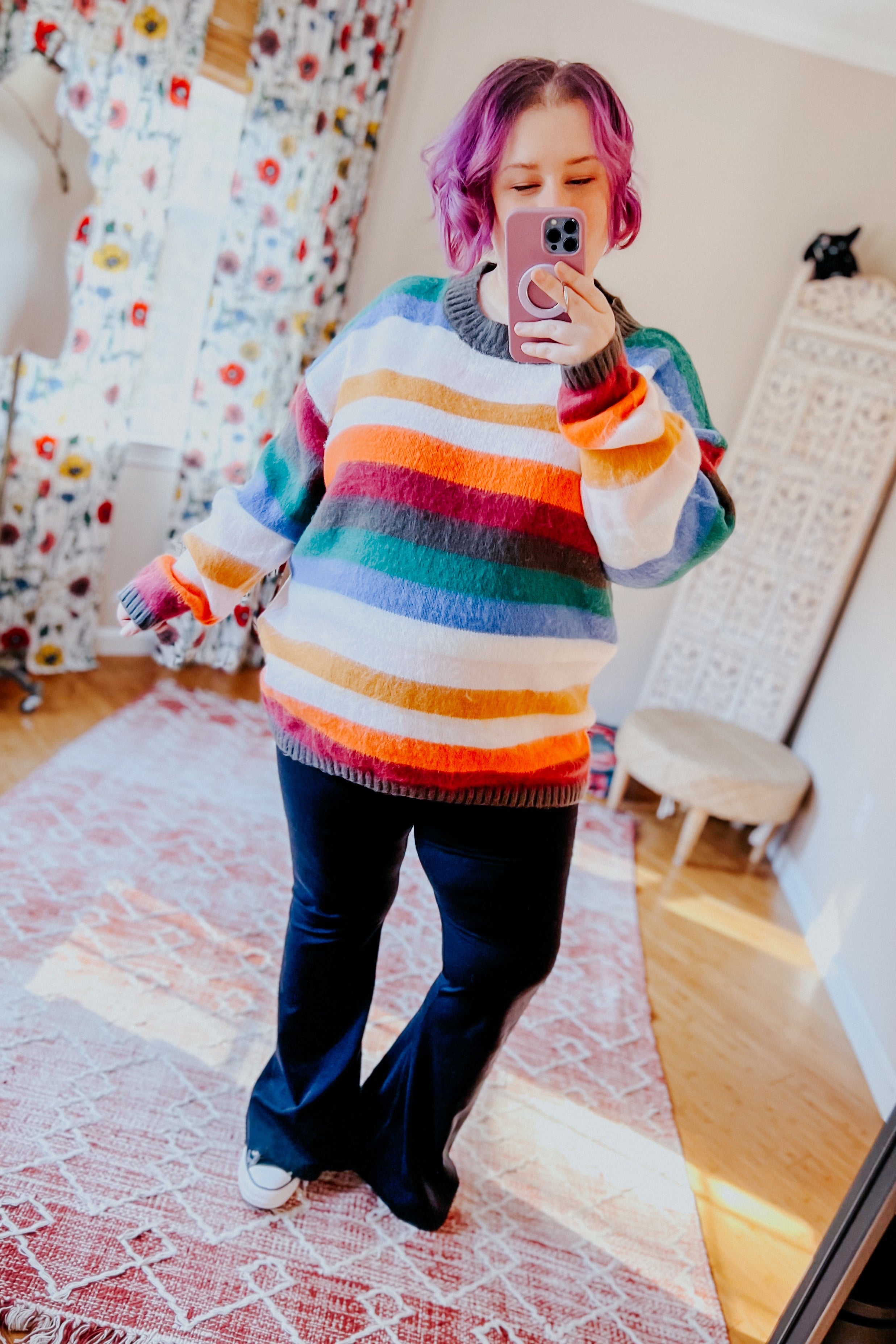 Embrace The Day Multicolor Stripe Soft Knit Sweater