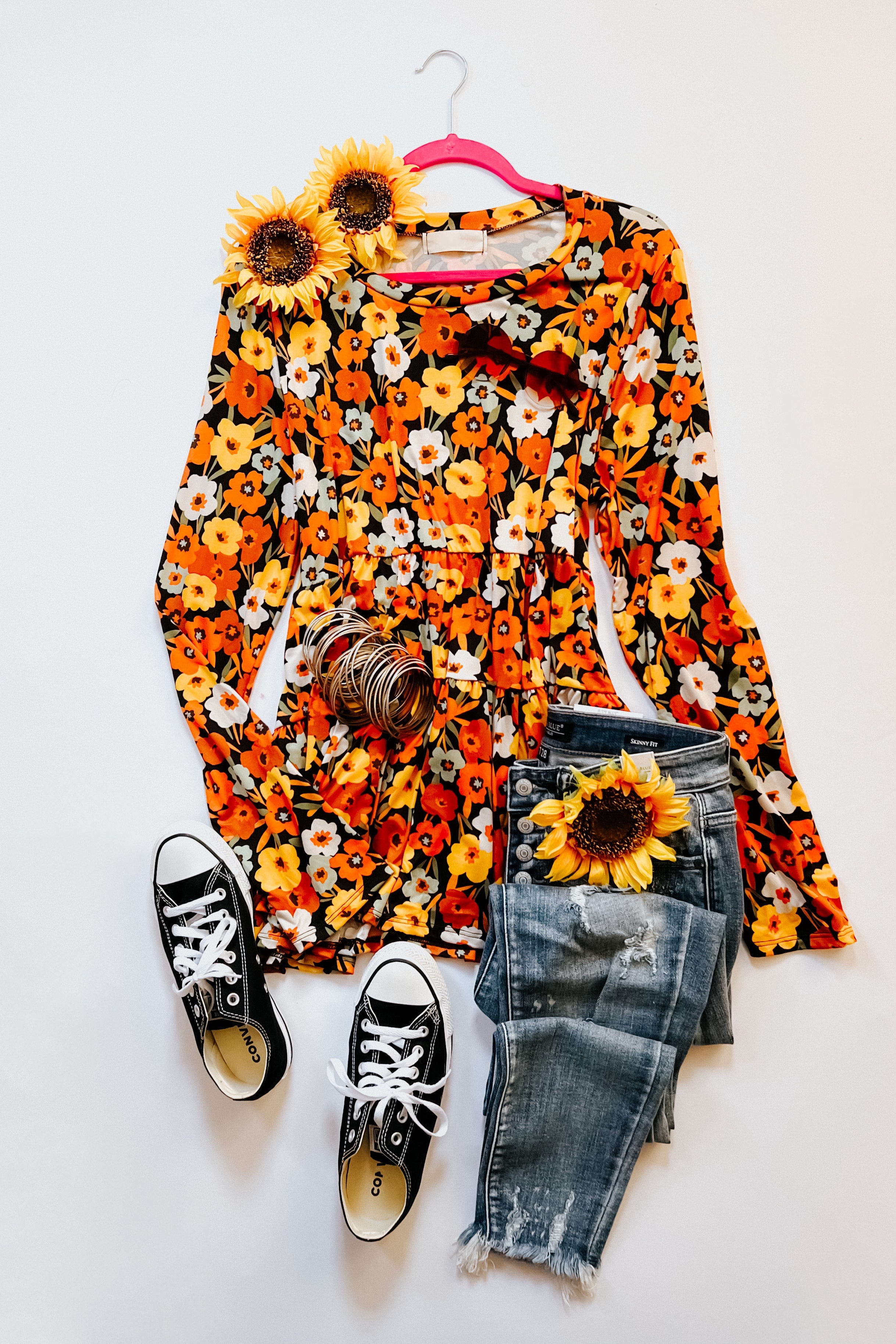Nostalgic Floral Tiered Babydoll Top