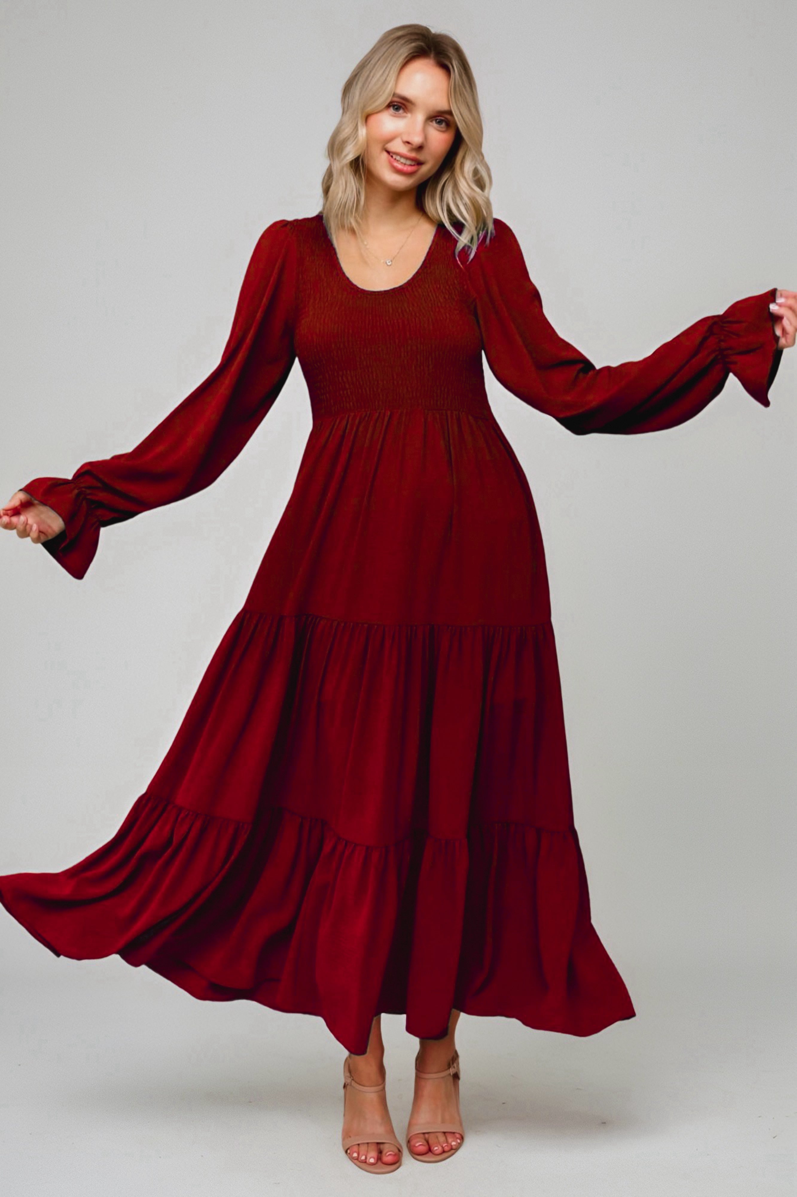 Magic Maxi Dress • Burgundy