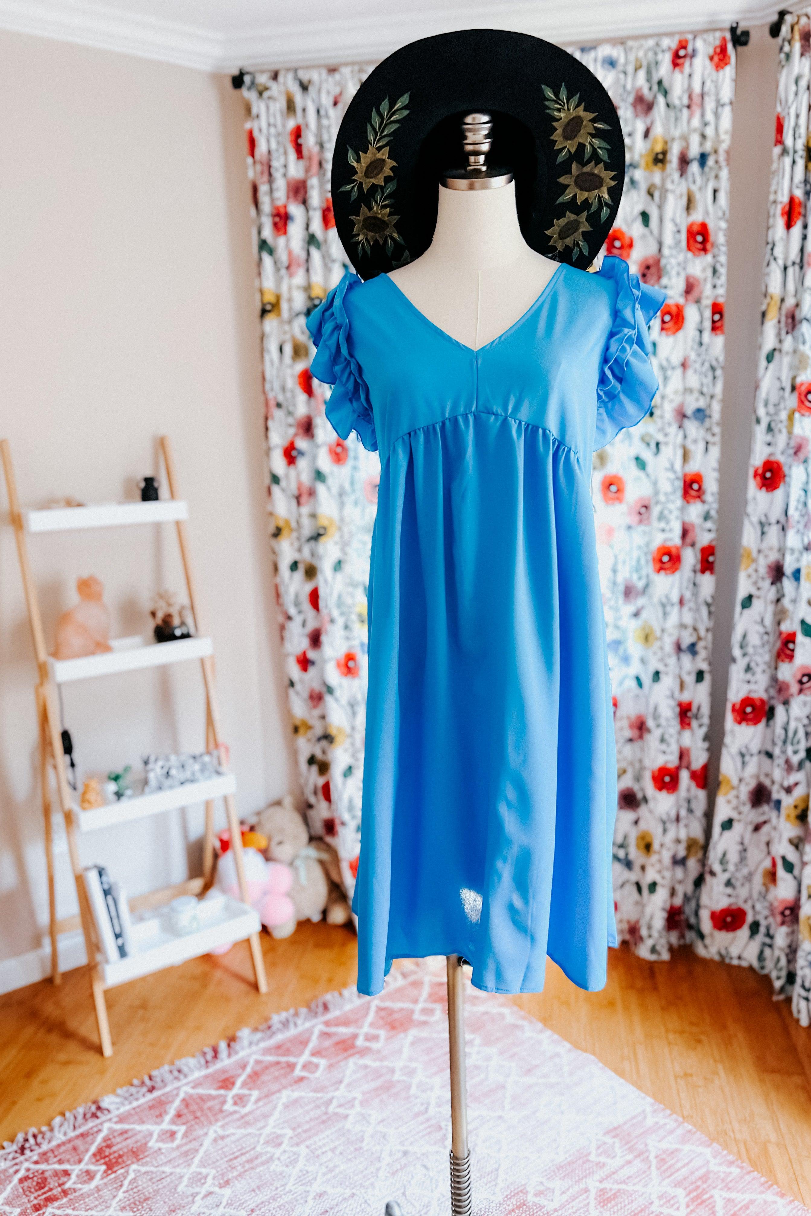 Rich Soul Babydoll Ruffle Crepe Dress - Atomic Wildflower
