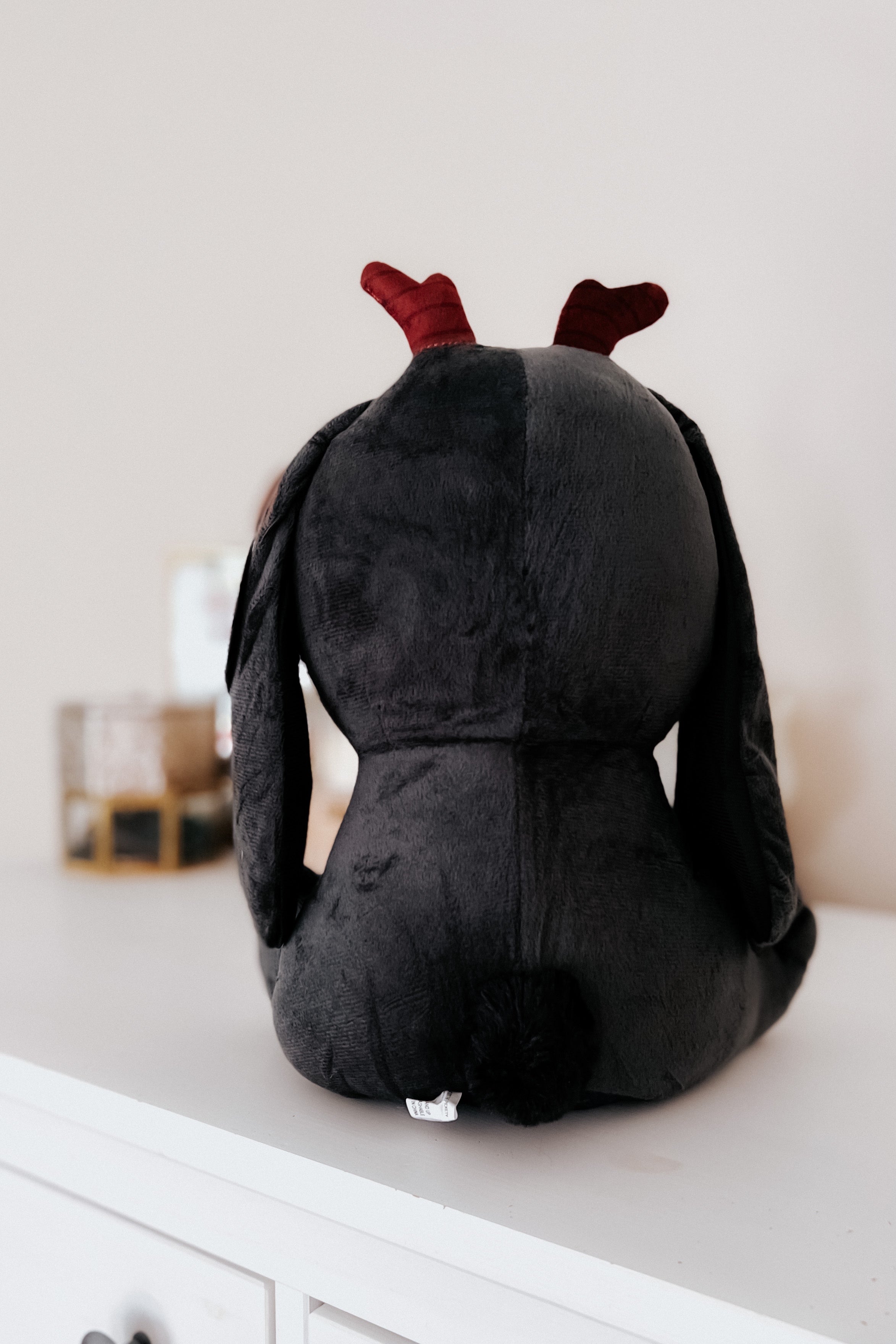 Beelzebun The Witchy Bunny Plushie • Charcoal Black