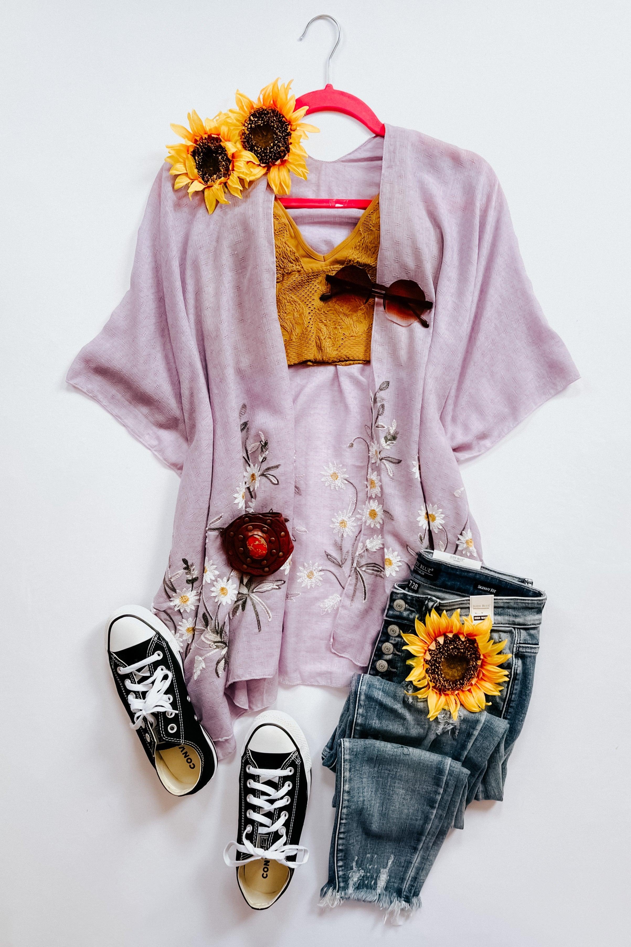 Daisy Mae Kimono Shawl - Atomic Wildflower