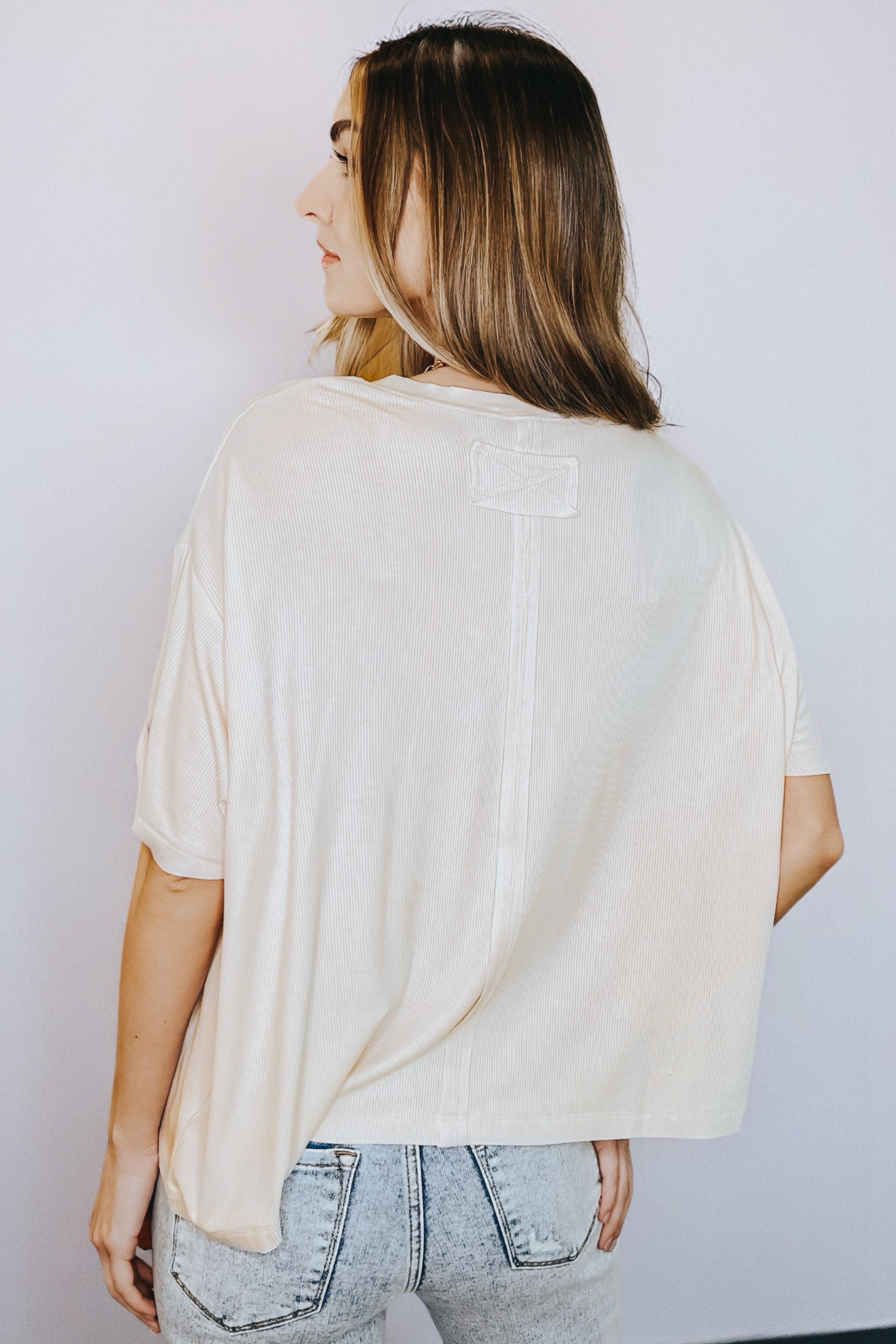Bare Necessitee Relaxed Tee • Sand Beige