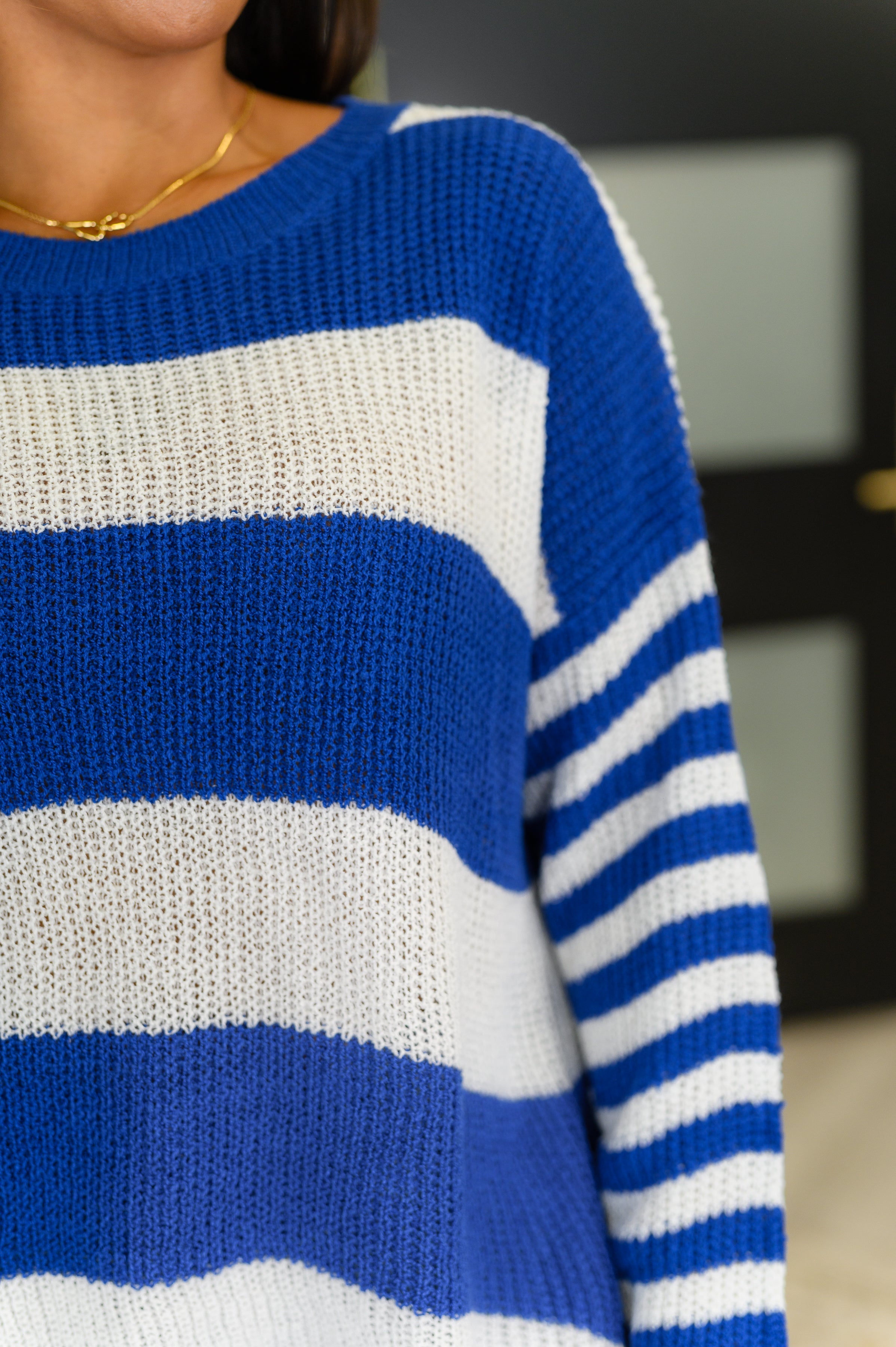 Casual Chaos Drop Shoulder Sweater • Royal Blue