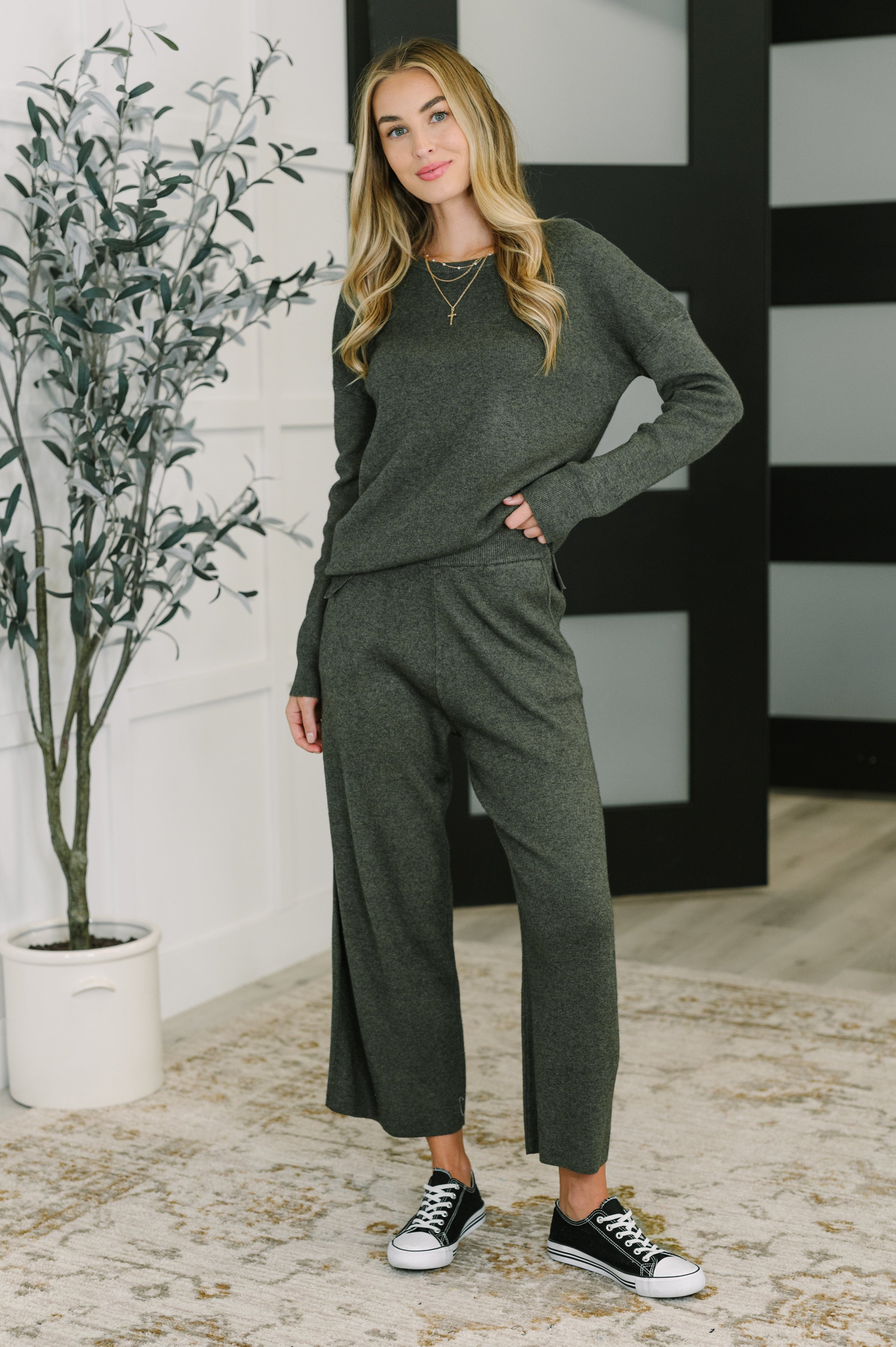 Clove Culotte Pants • Moss