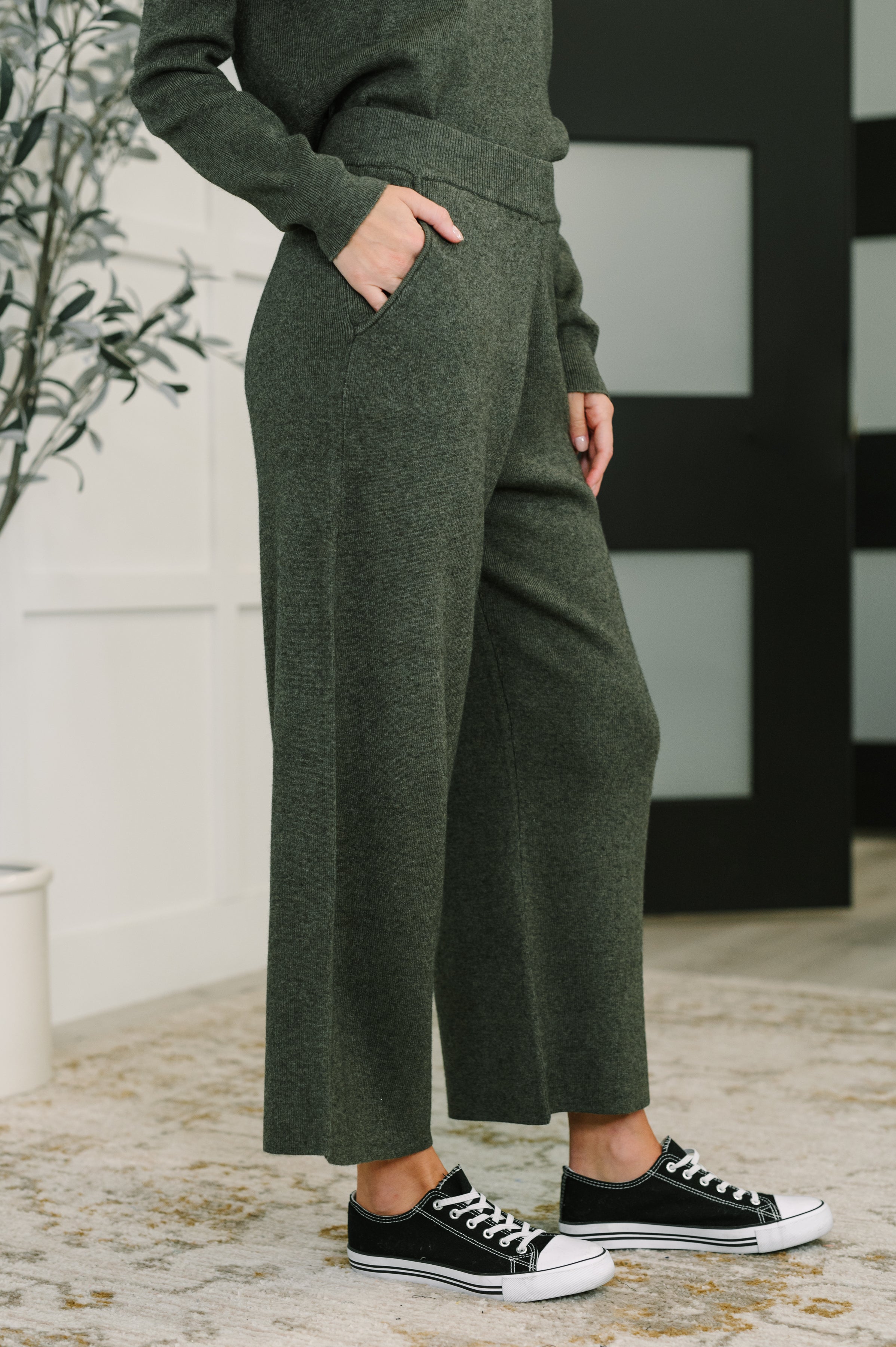 Clove Culotte Pants • Moss