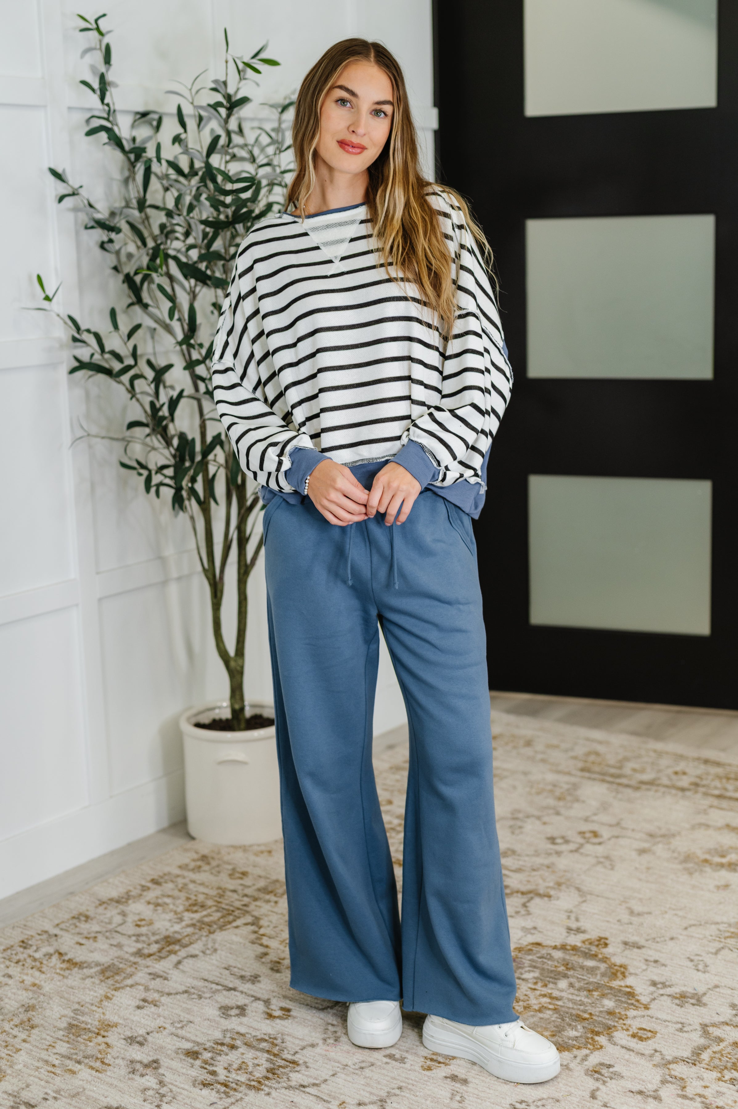 Cute in Comfort Crew Neck Pullover • Denim