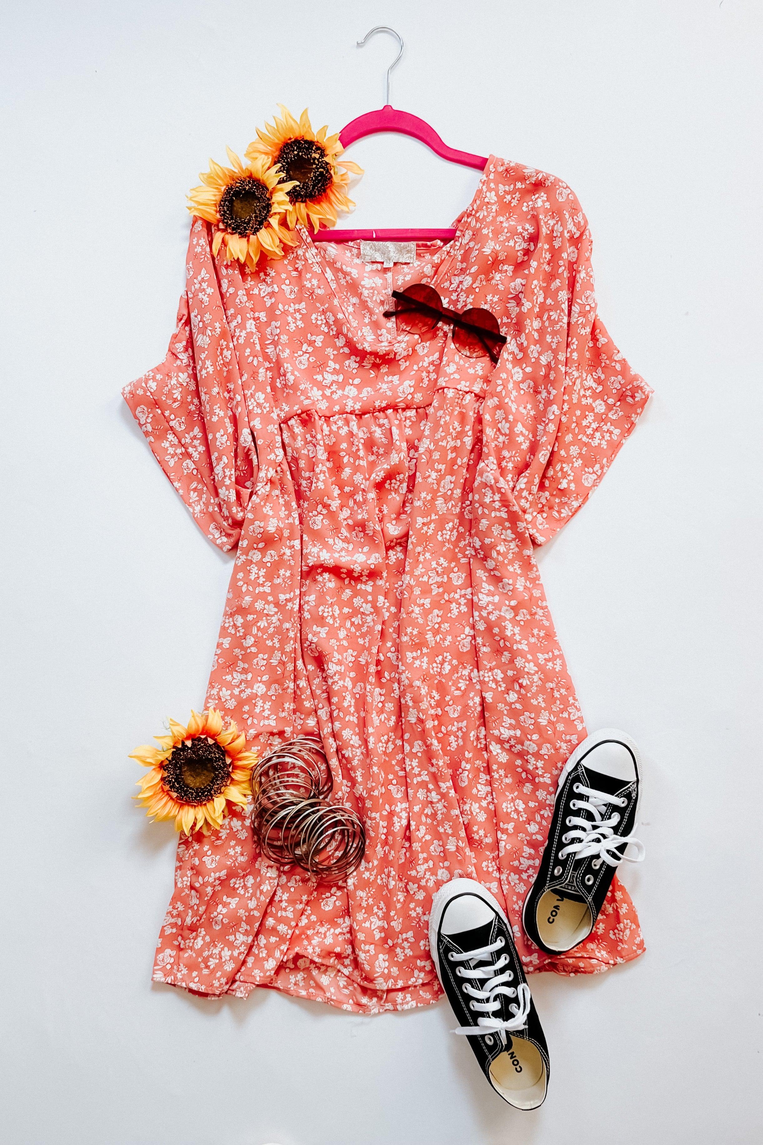 Well This Is Love Floral Dolman Dress