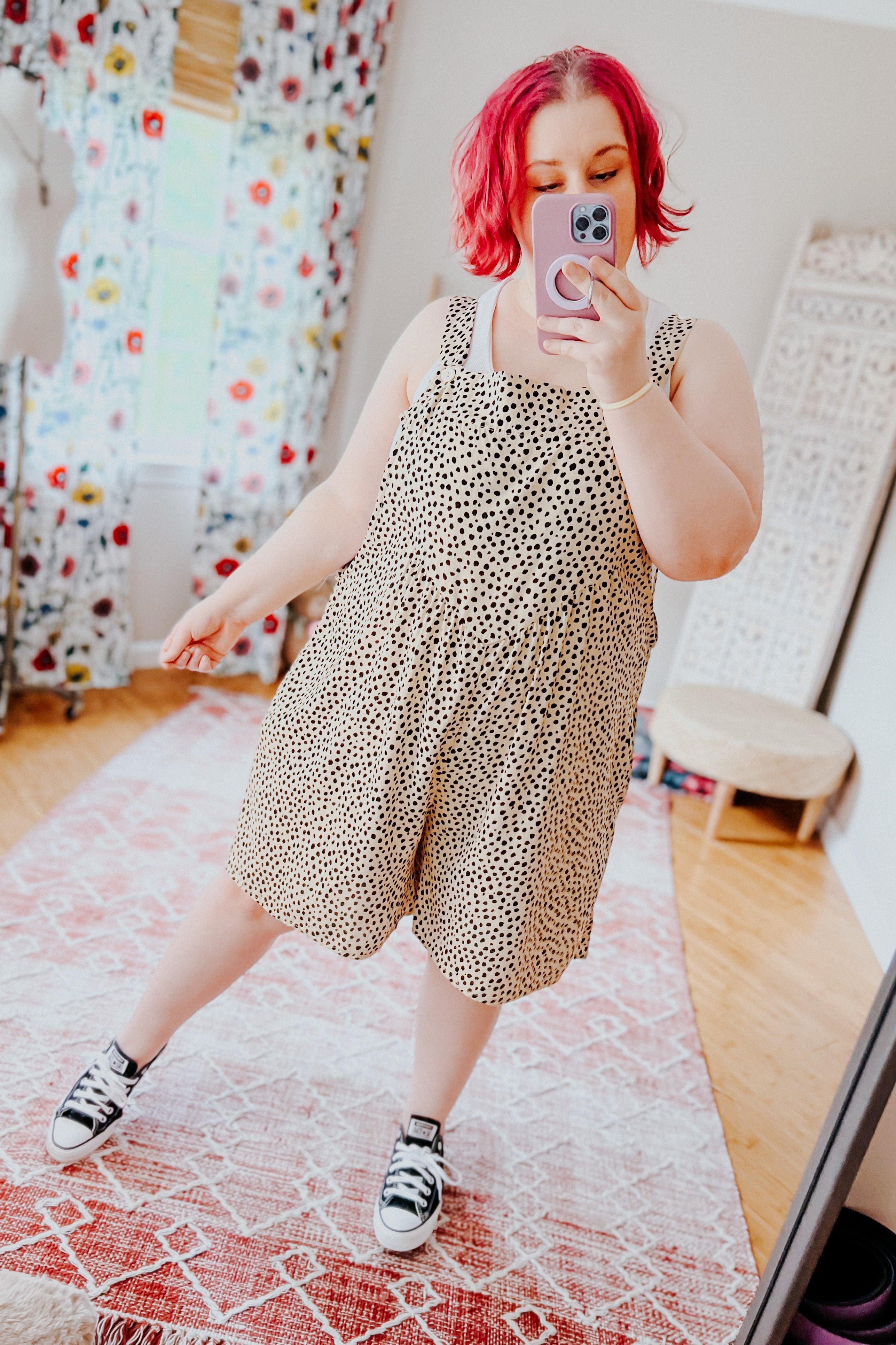 My Favorite Spot Overall Romper